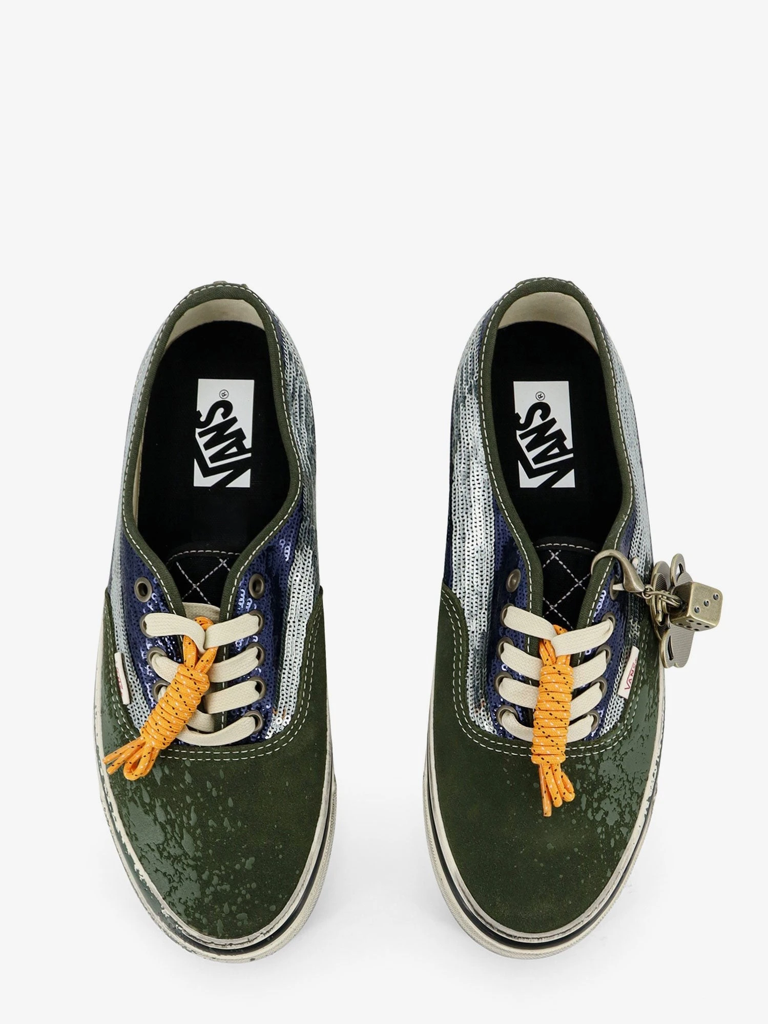 Lx authentic 44 suede sneakers with micro-sequin detail on the side.webp