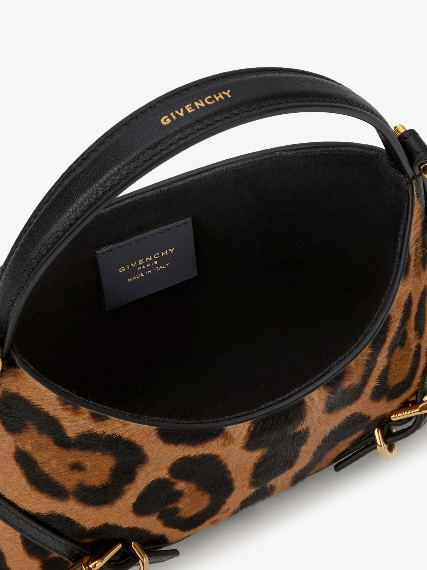 Voyou Nano bag pony skin crossbody bag with animal print.webp