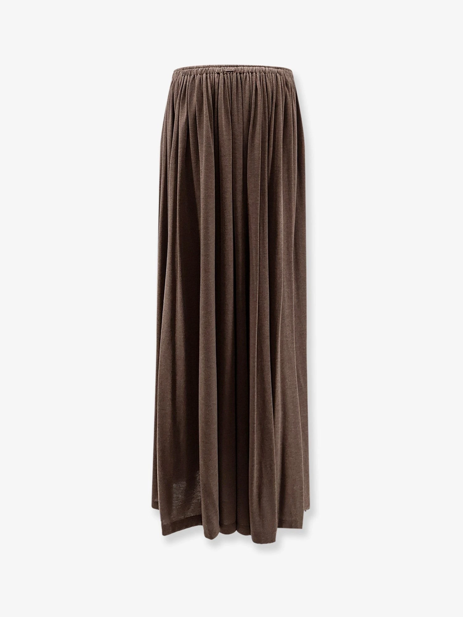 MXMLivrea pleated jersey long skirt.webp