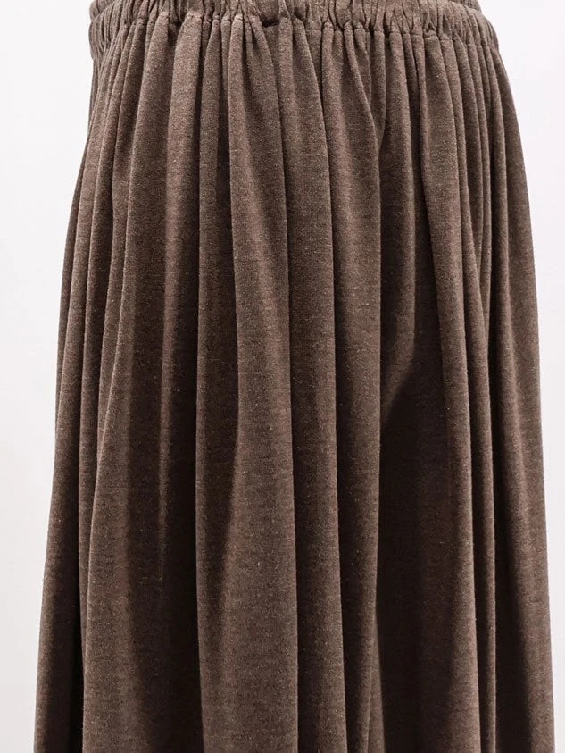 MXMLivrea pleated jersey long skirt.webp