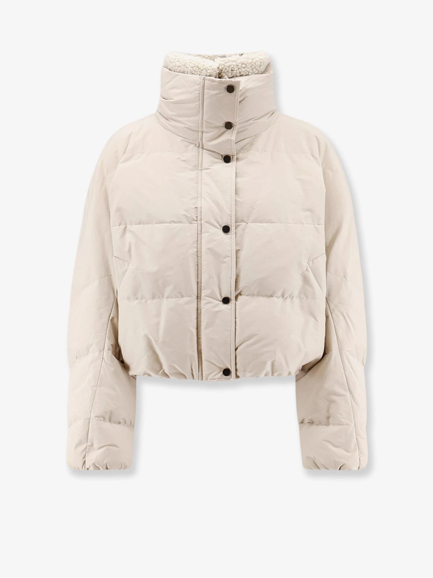 Down jacket with shearling collar.webp