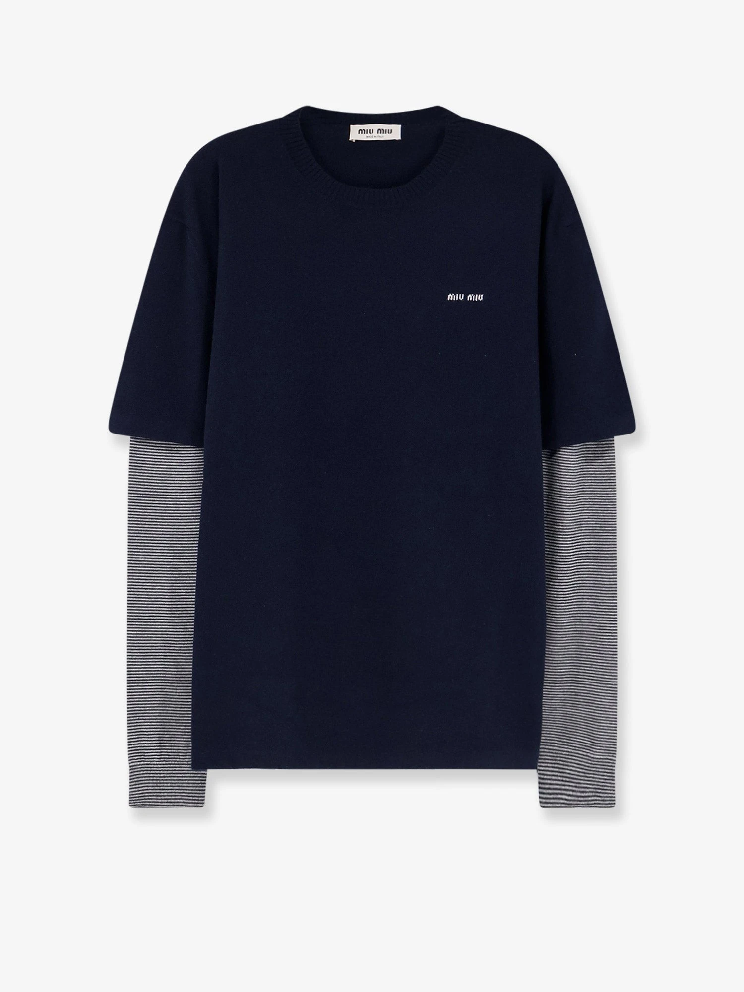 Blend of virgin wool, cashmere and silk sweater