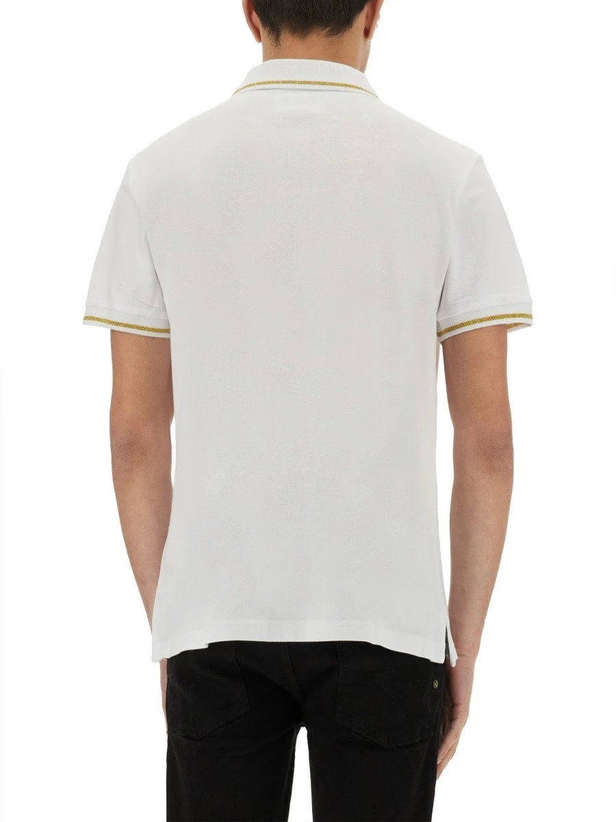 POLO IN COTONE CON V-EMBLEM.webp