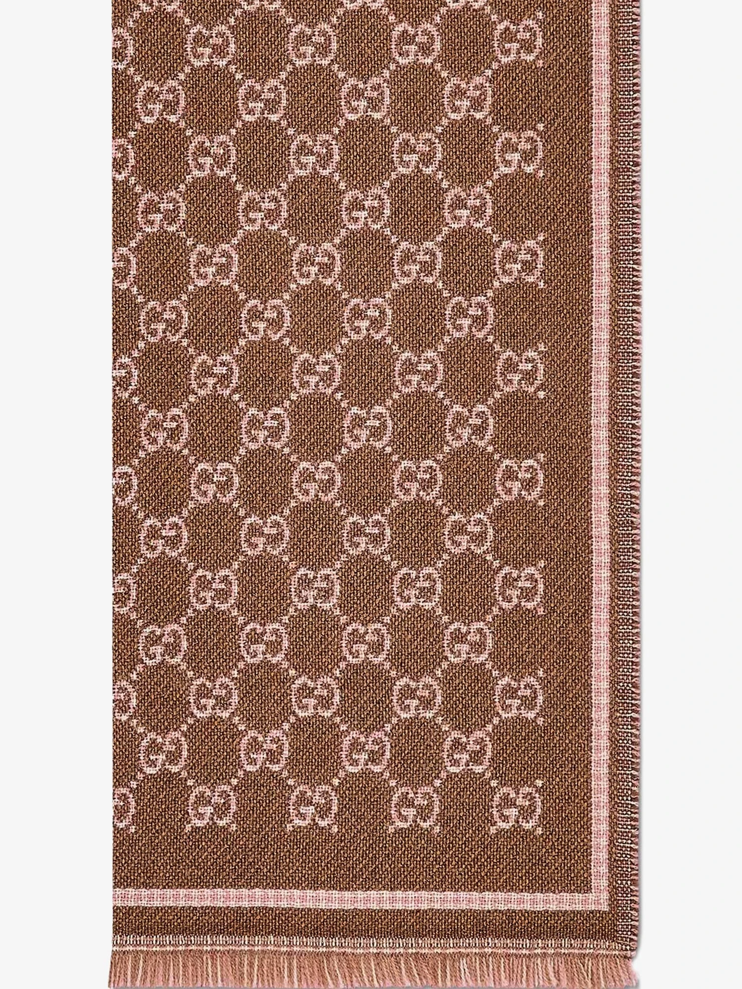 Wool scarf with GG motif