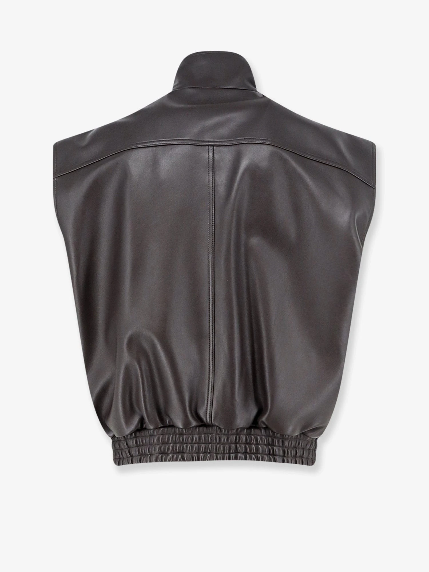 Giubbino in pelle smanicato.webp
