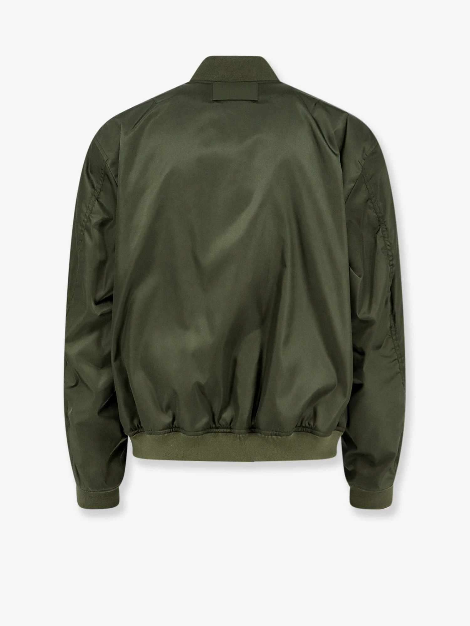 Nylon bomber with orange lining.webp
