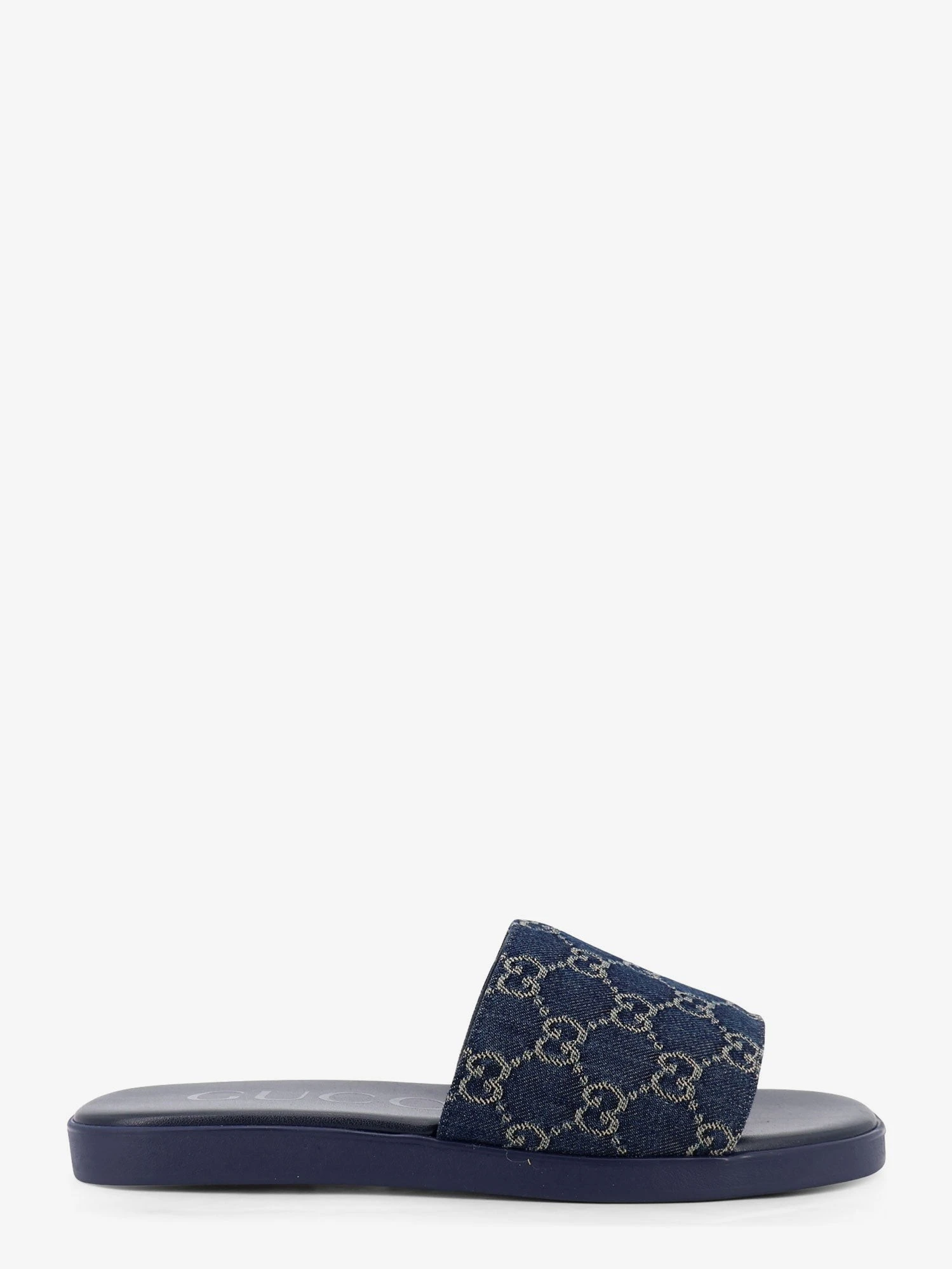 Denim sandals with GG motif.webp