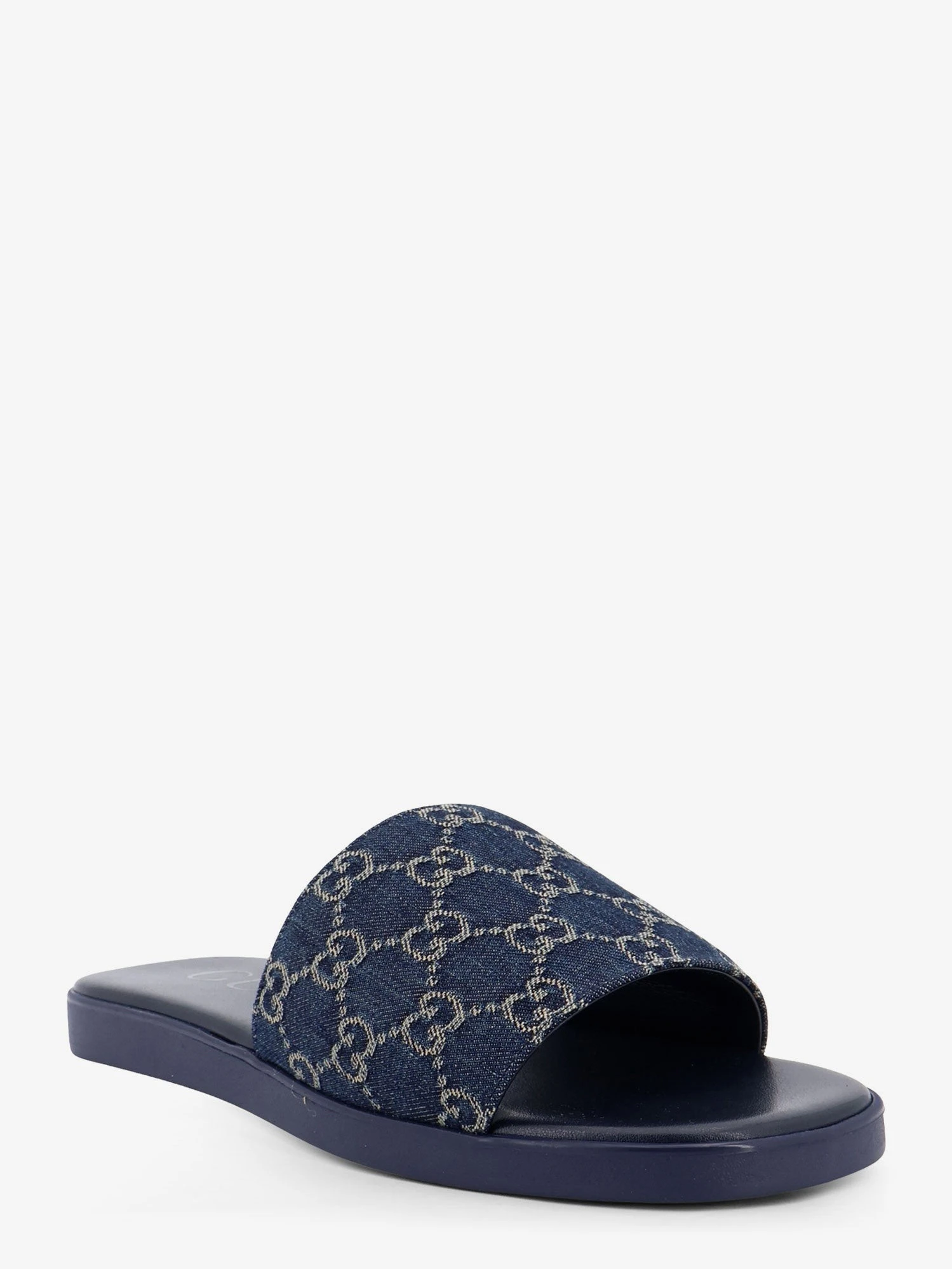 Denim sandals with GG motif.webp