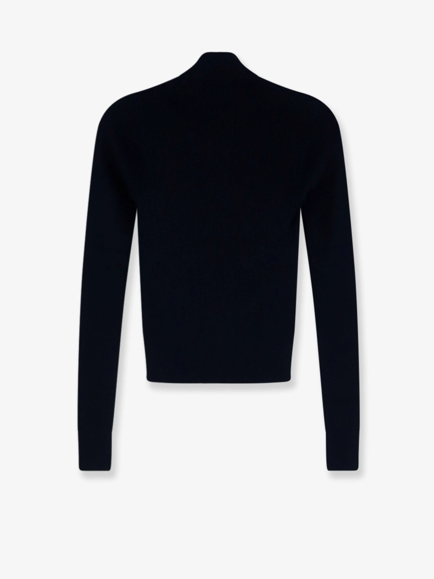Cotton cardigan with front logo inlay