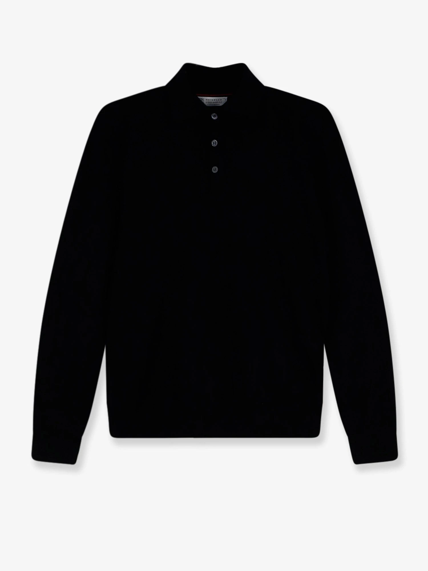 Cashmere and silk polo shirt.webp