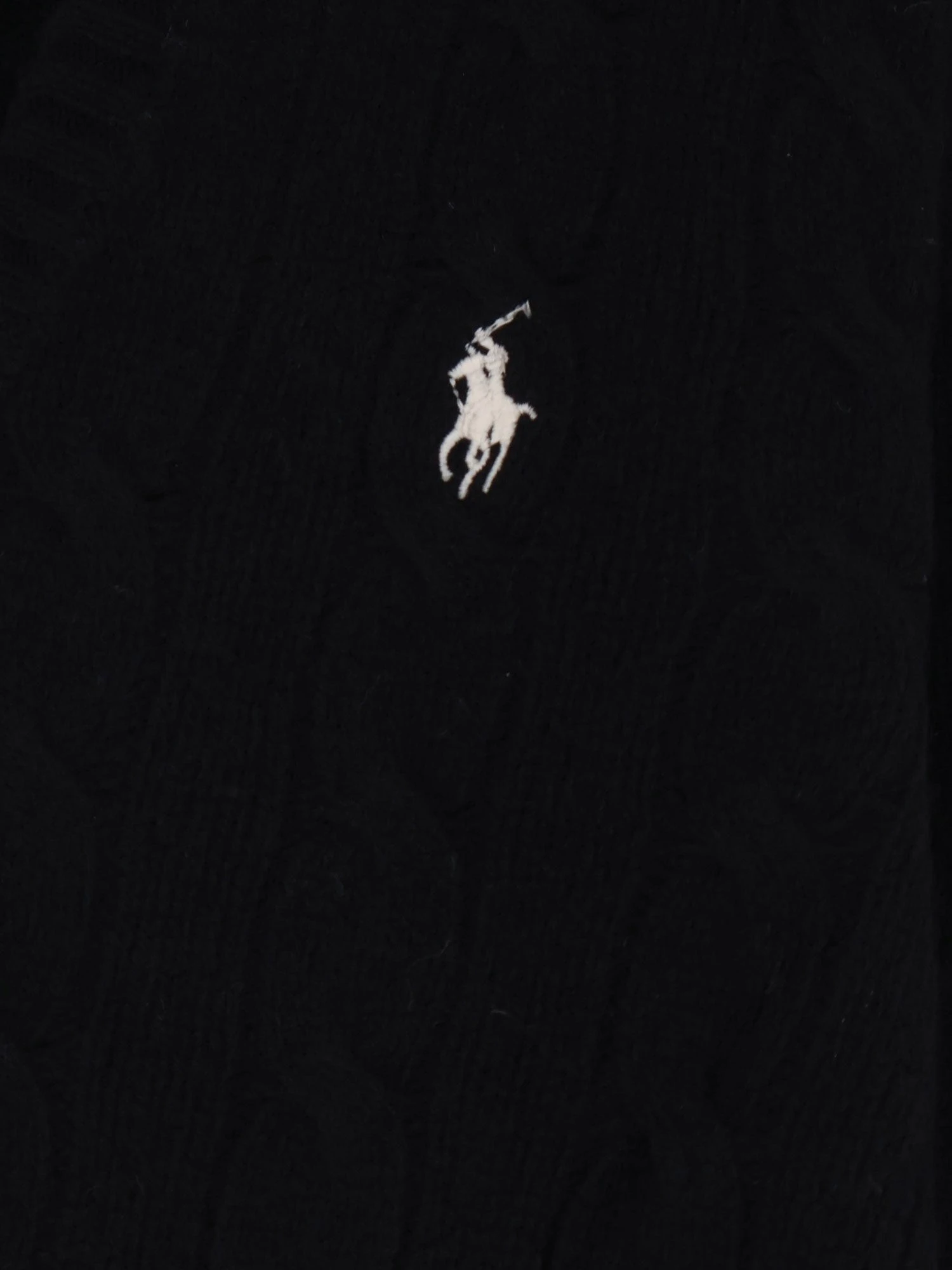Wool and cashmere blend sweater with embroidered logo on the front