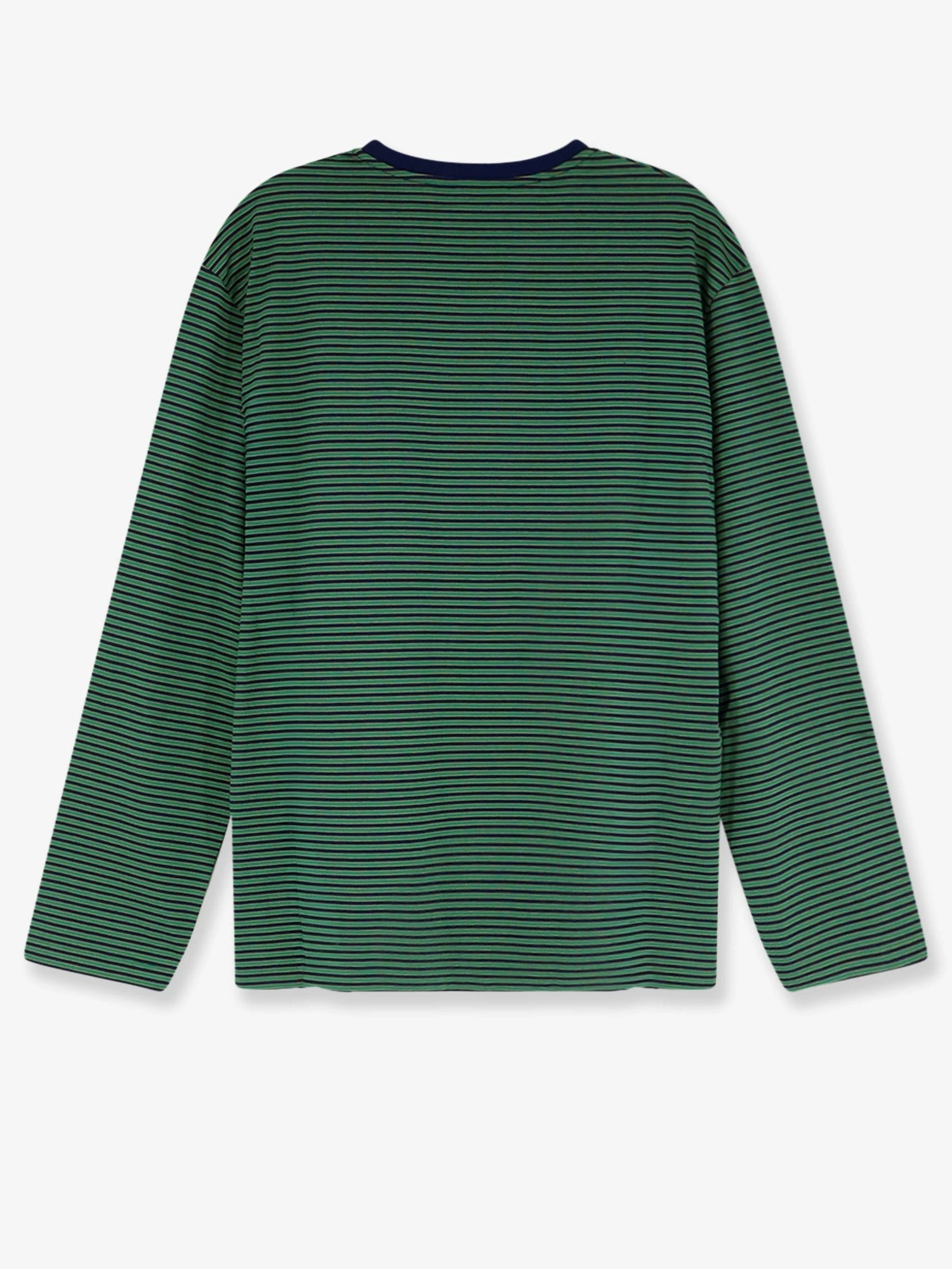 Cotton T-shirt with striped pattern.webp