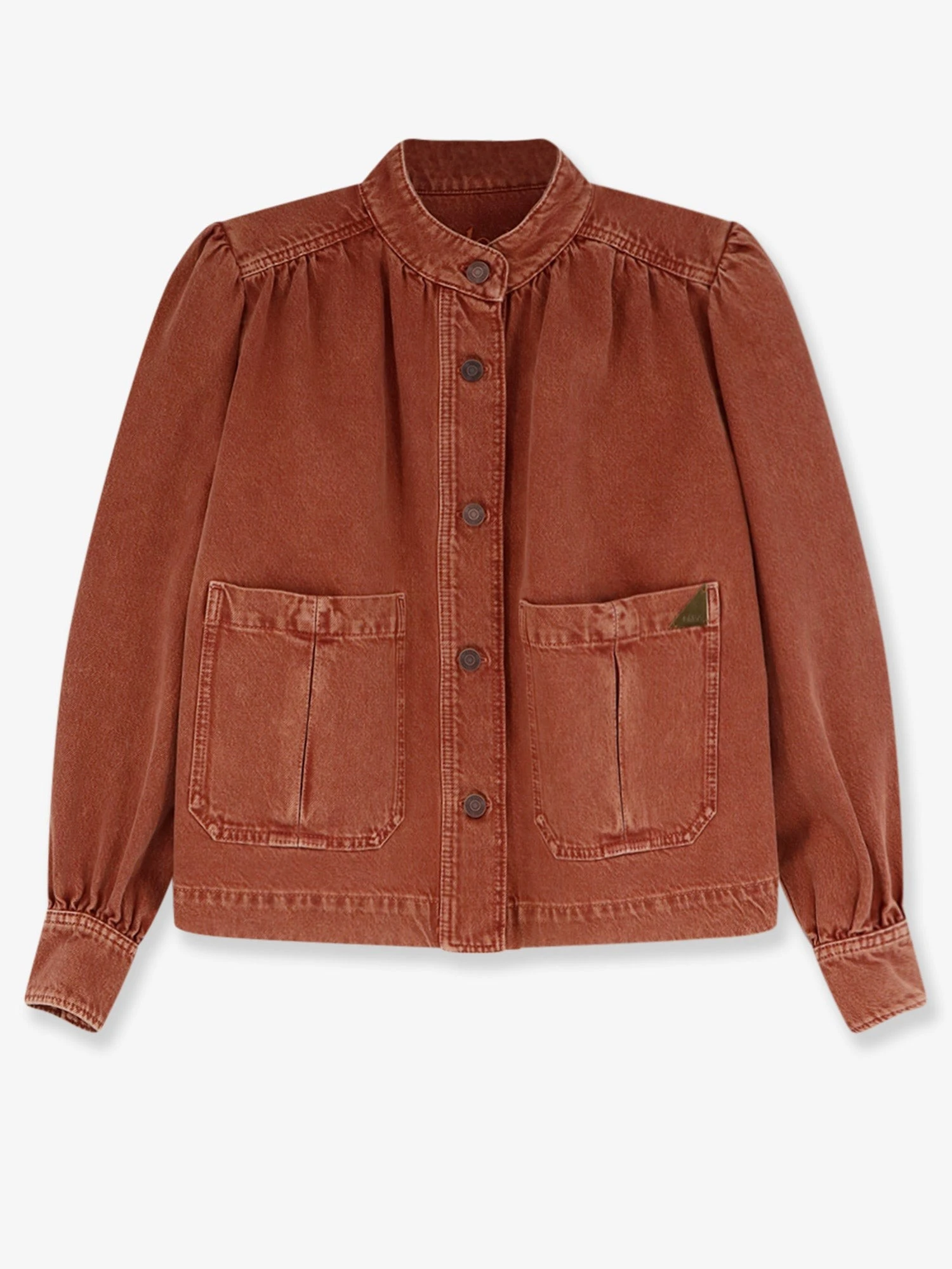 Orange denim jacket.webp