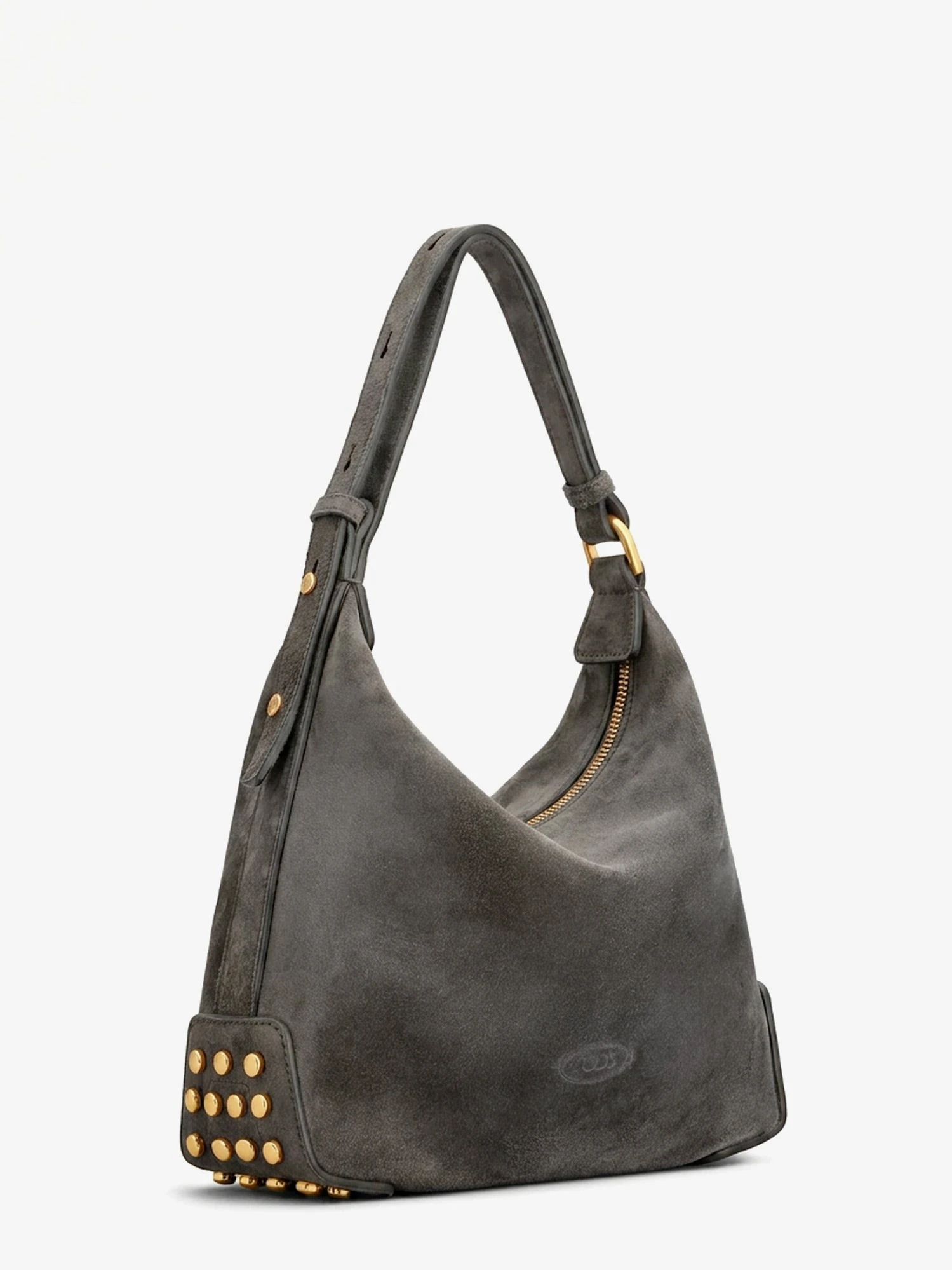 Mini Bag Metal Dots suede shoulder bag.webp