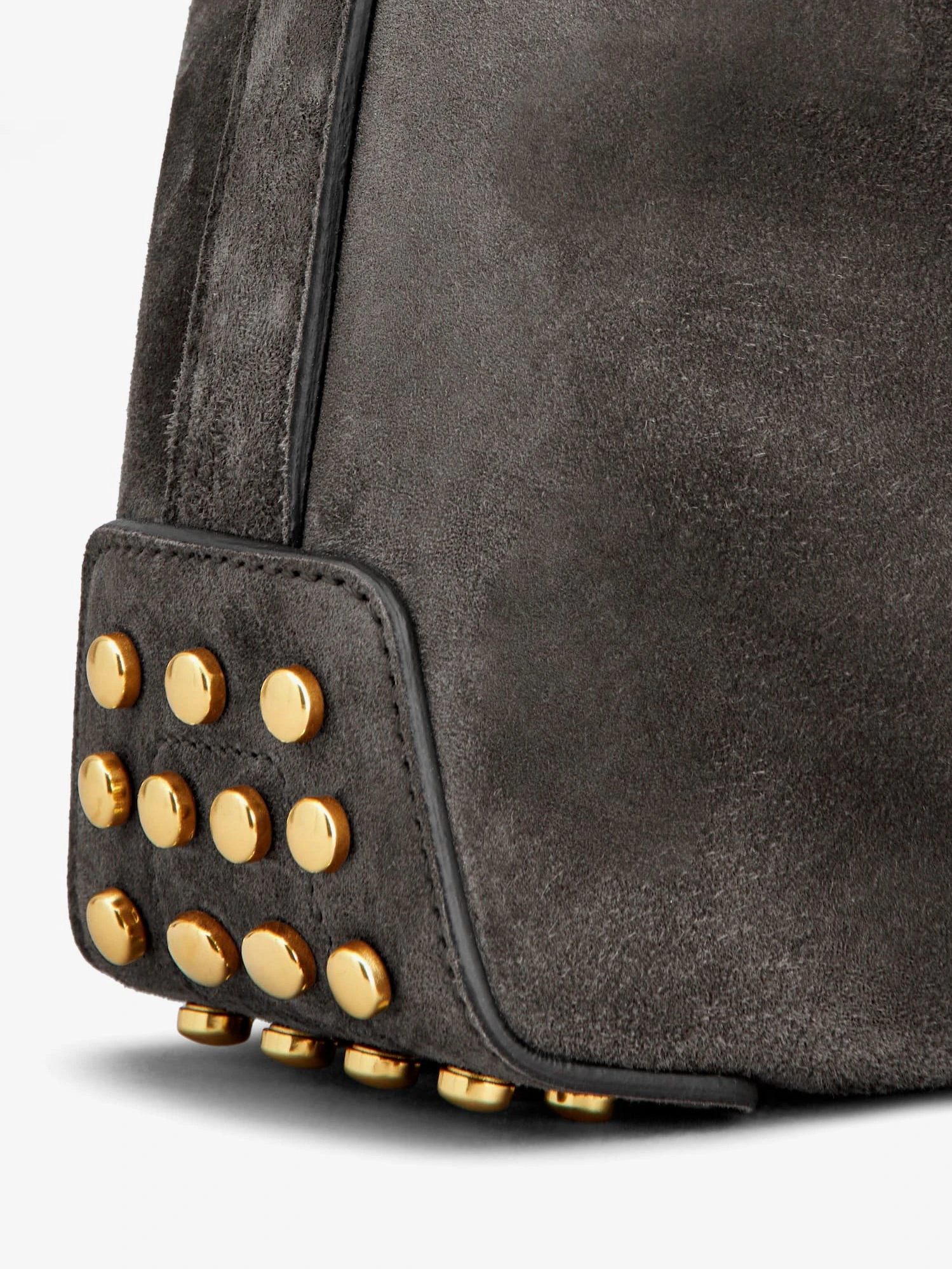 Mini Bag Metal Dots suede shoulder bag.webp