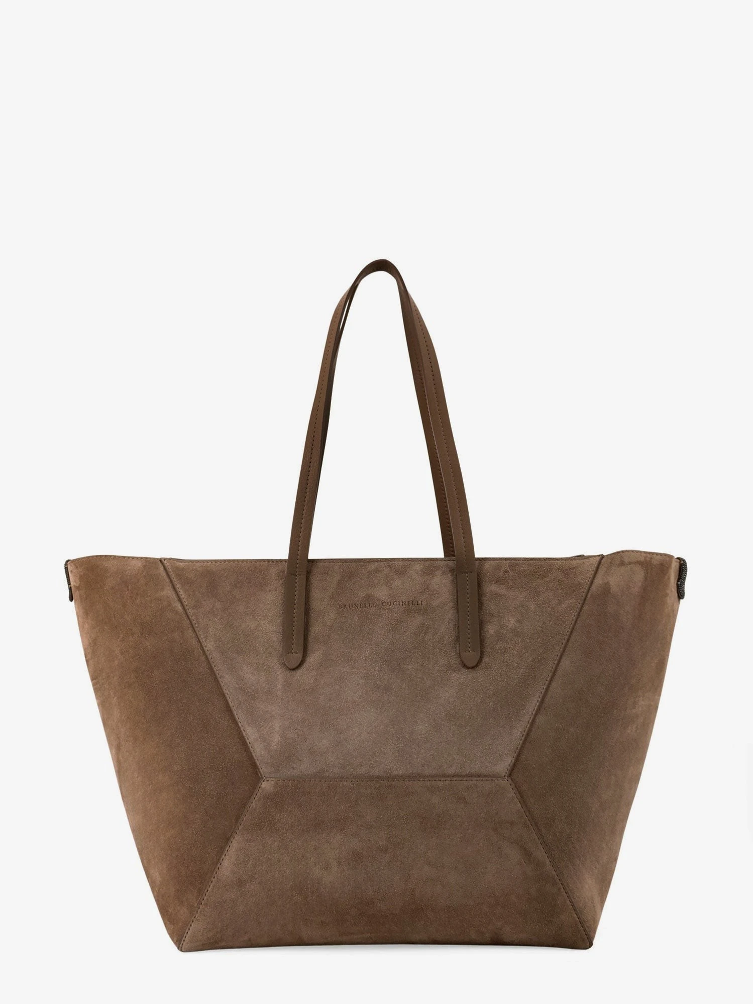 BC Duo suede shoulder bag with engraved logo.webp