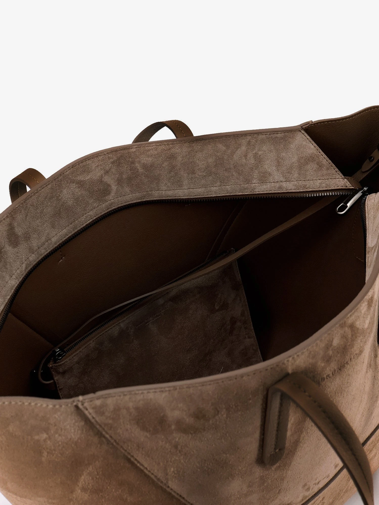 BC Duo suede shoulder bag with engraved logo.webp