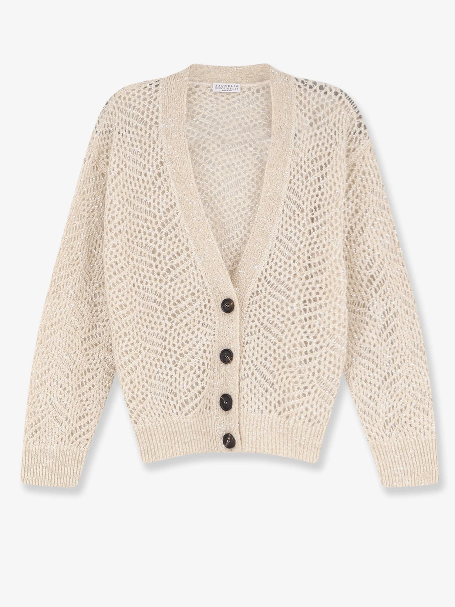 Mohair blend cardigan with iconic Dazzling motif