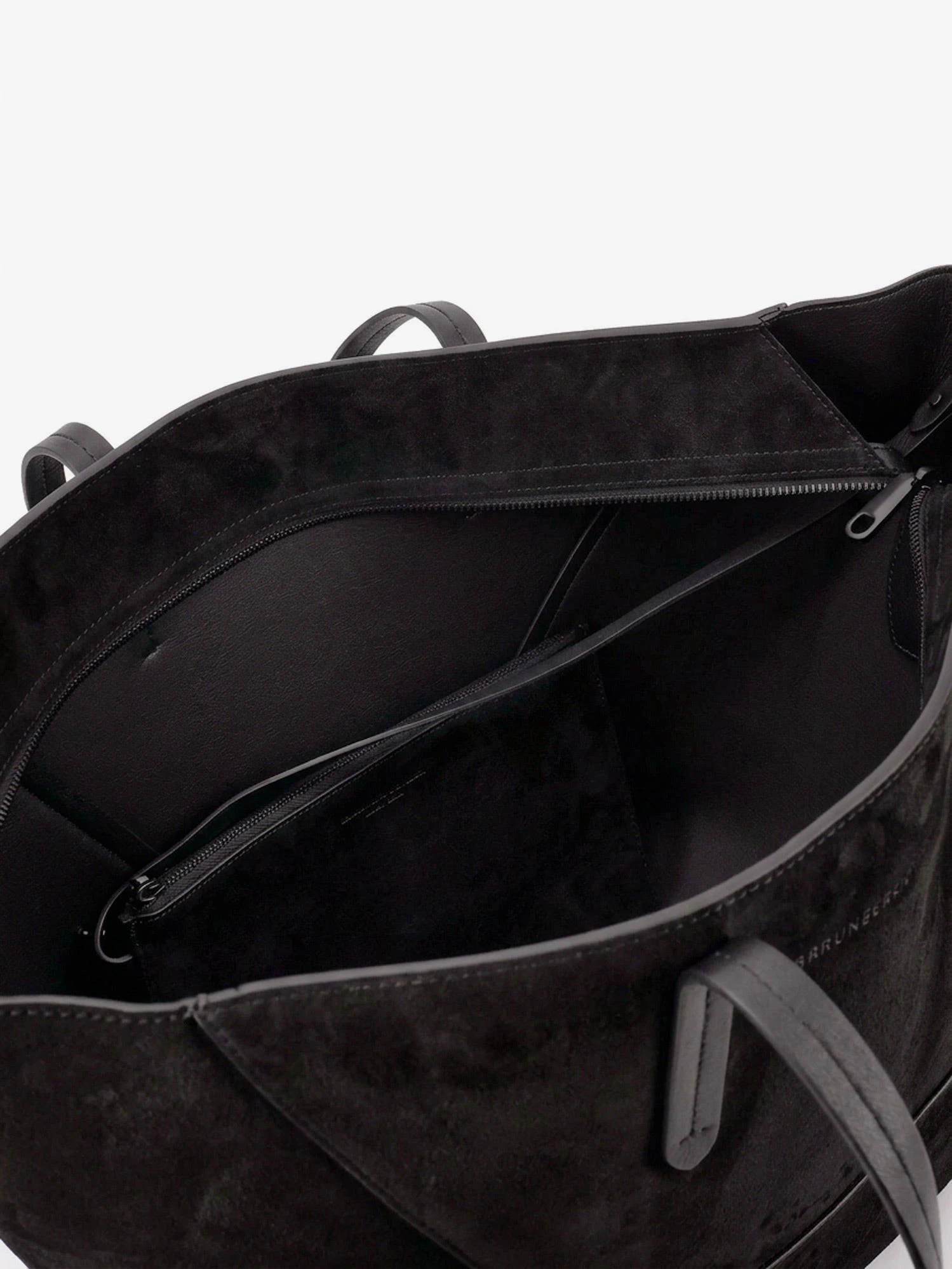 BC Duo suede shoulder bag with engraved logo.webp