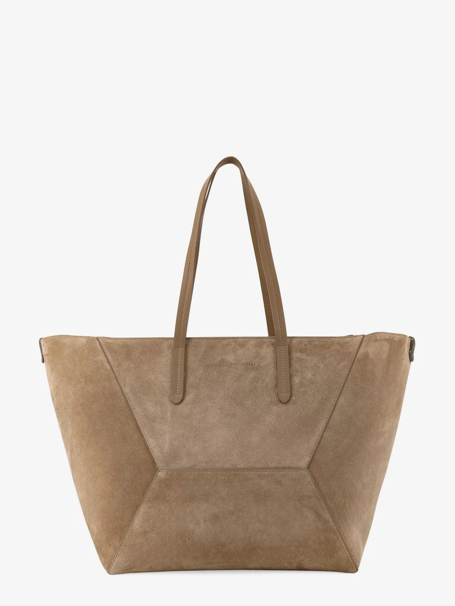 BC Duo suede shoulder bag with engraved logo.webp