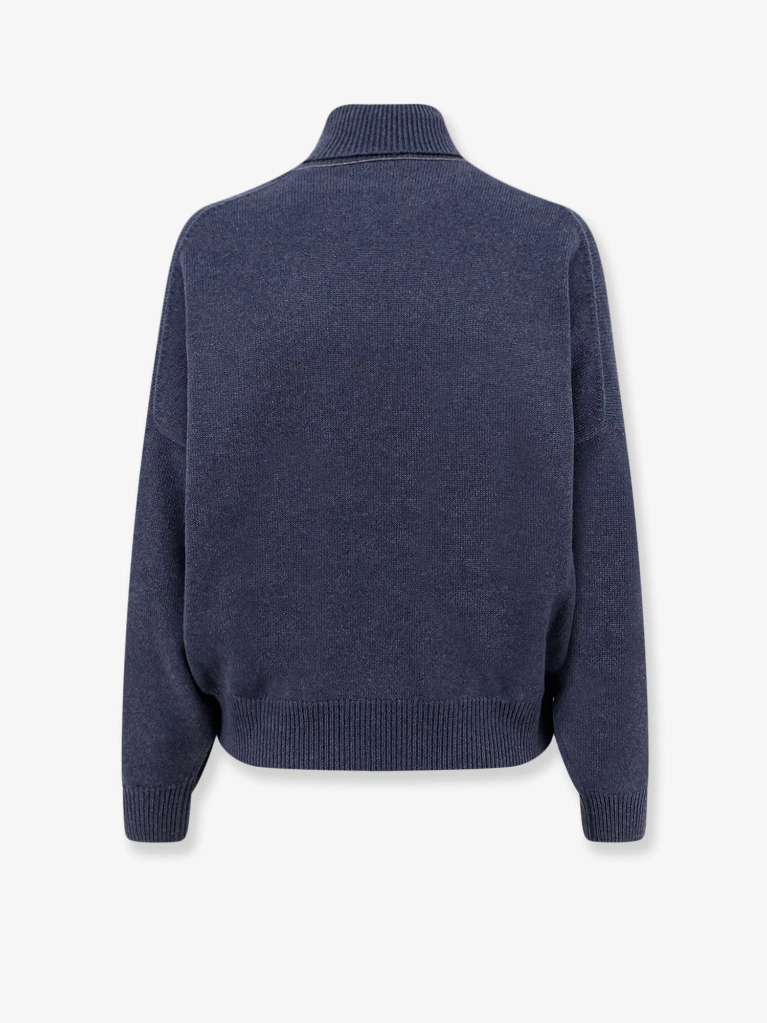 Cashmere turtleneck with Monili detail on the back