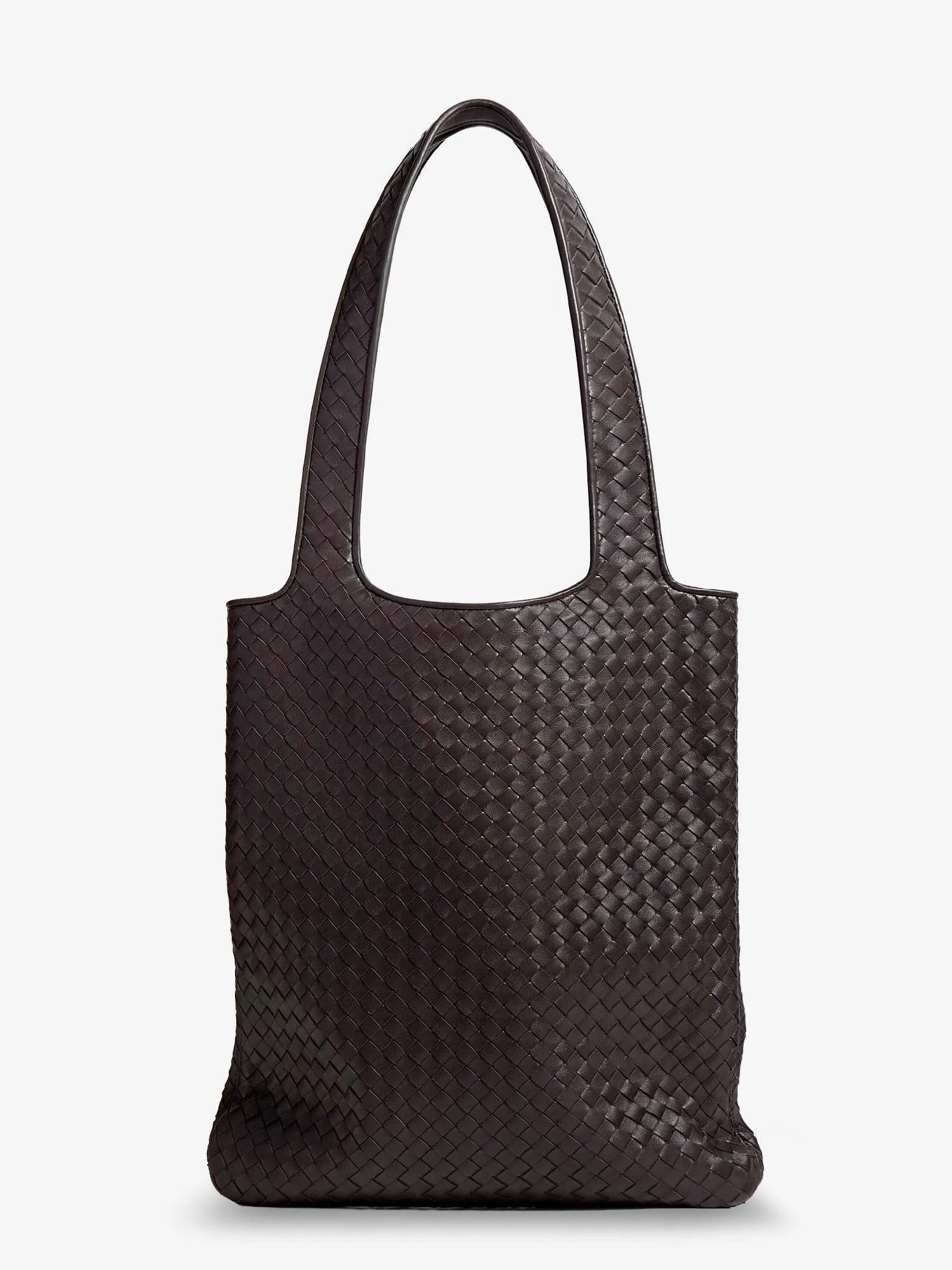 Veneto leather shoulder bag with Intrecciato motif.webp