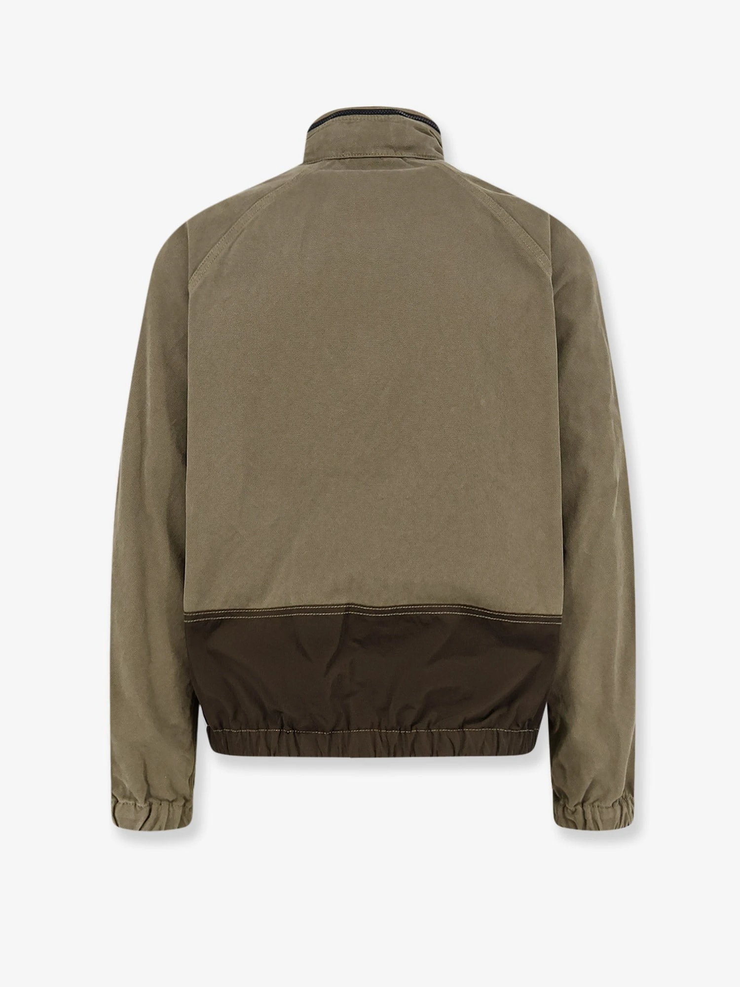 Organic cotton jacket with nylon hood.webp