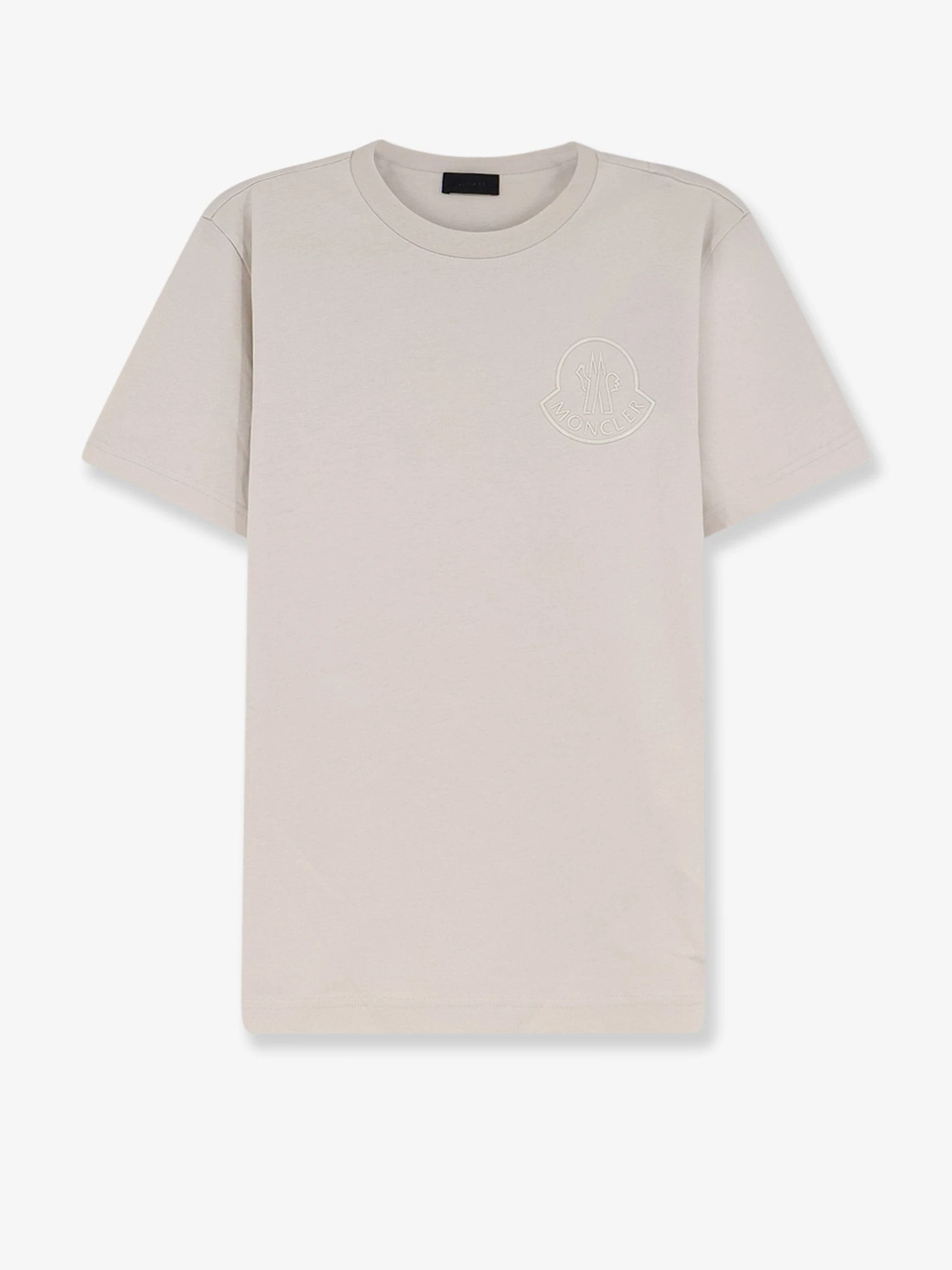 Cotton T-shirt with front logo patch.webp