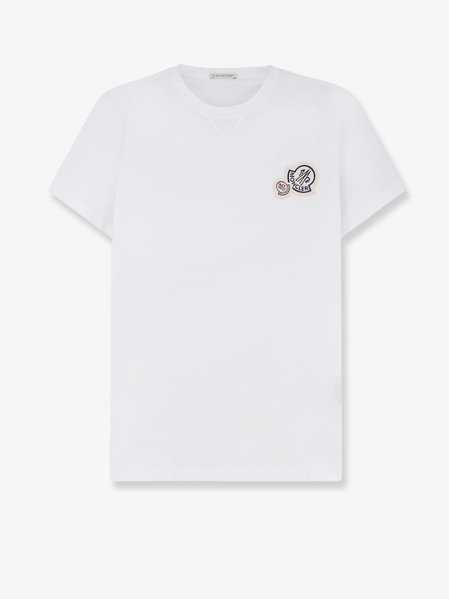 Cotton T-shirt with logo patch.webp