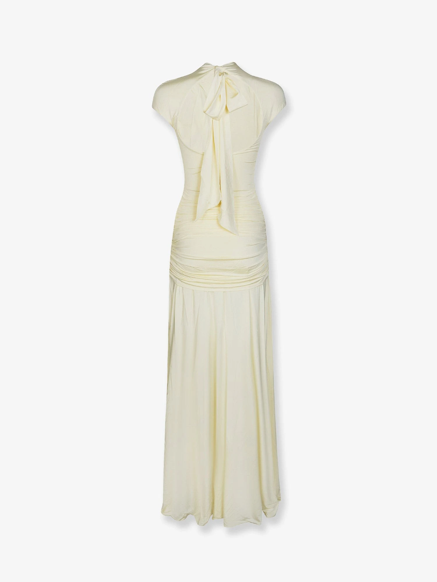 Draped jersey long dress.webp
