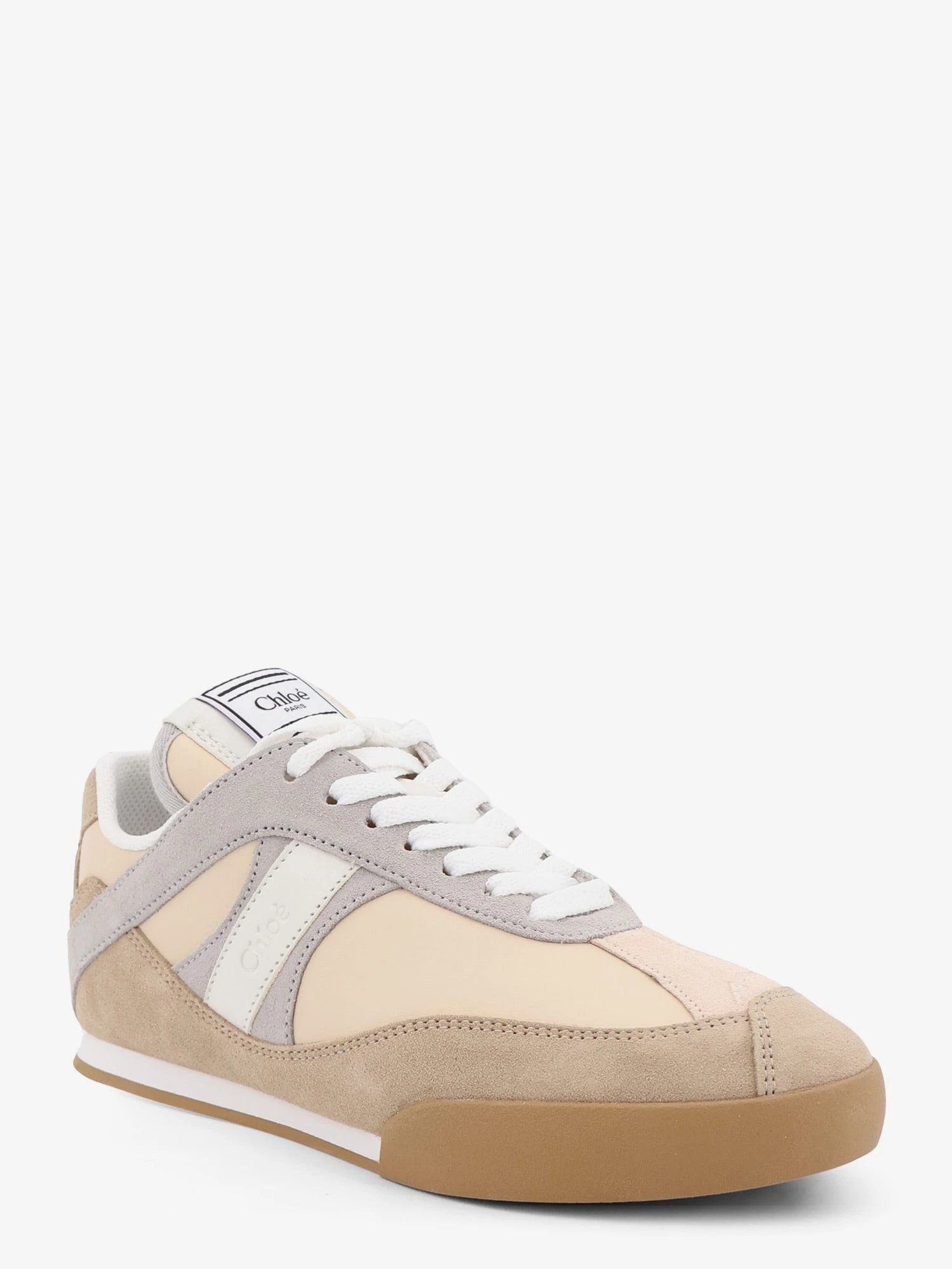 Kick suede sneakers with contrasting inserts.webp