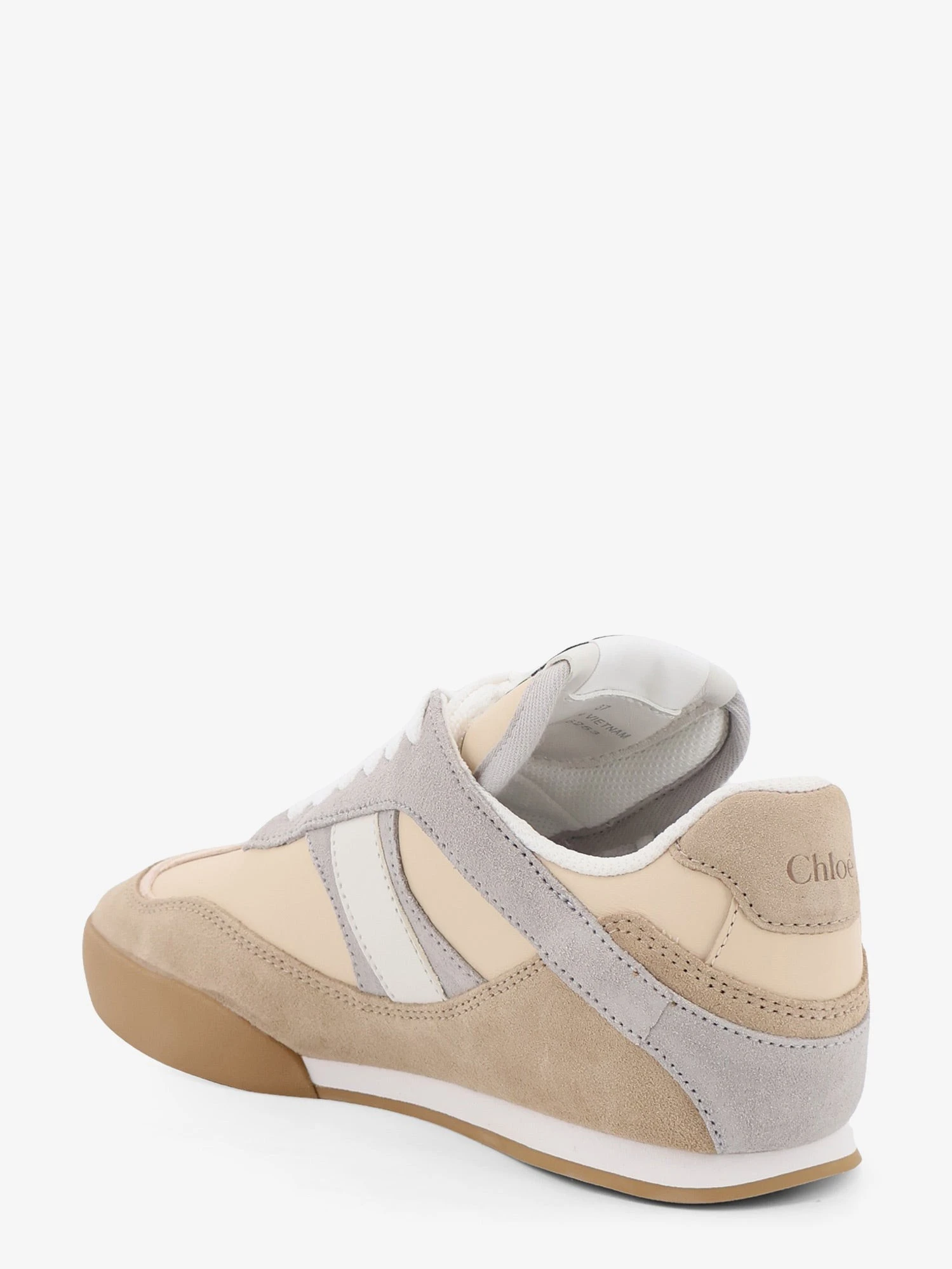 Kick suede sneakers with contrasting inserts.webp