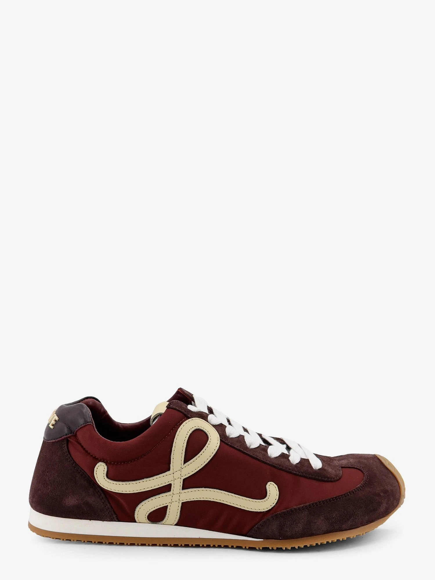 Ballet Runner 2.0 nylon and suede sneakers with side logo.webp