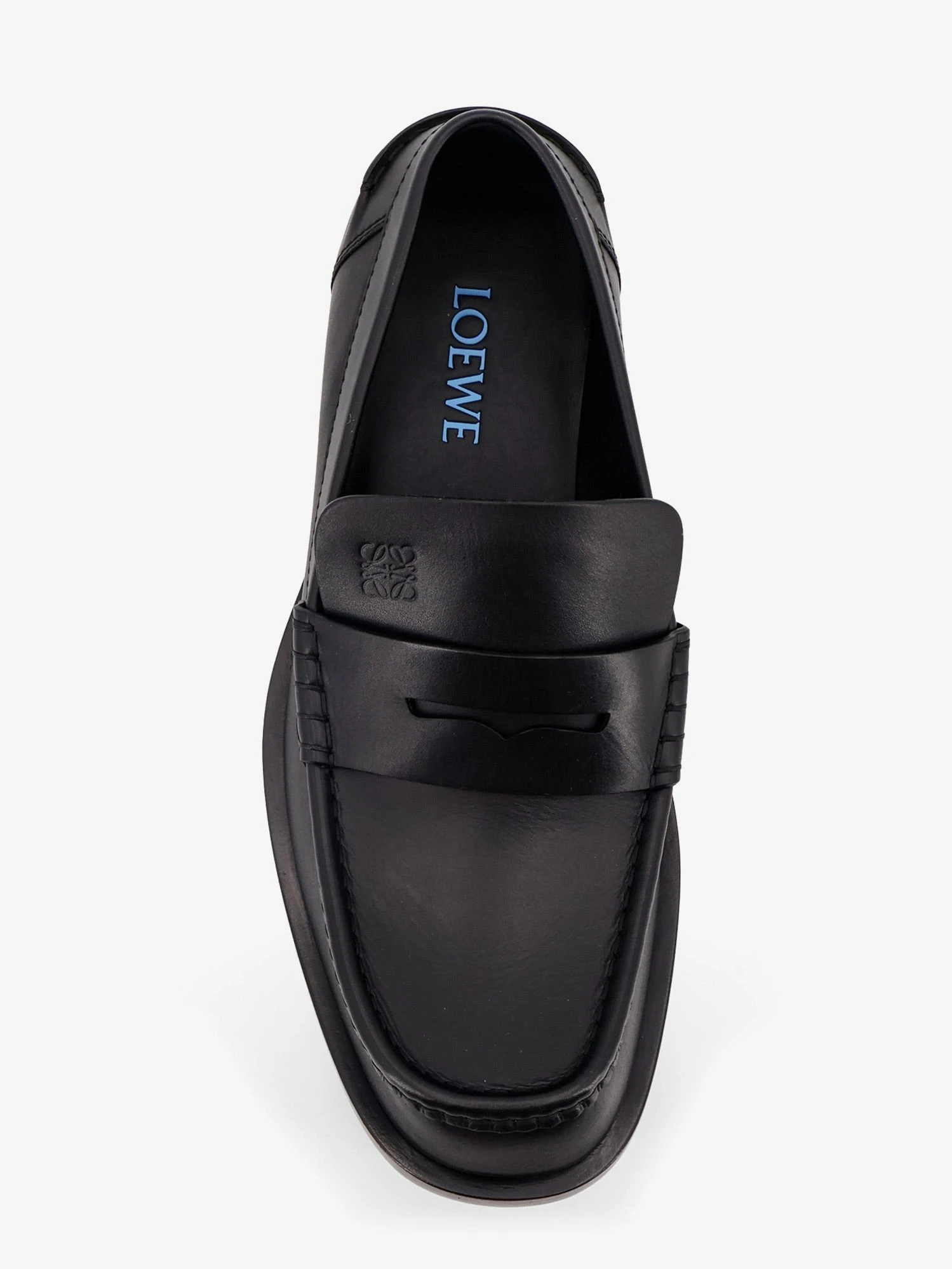 Bobine leather loafers with engraved Anagram logo.webp