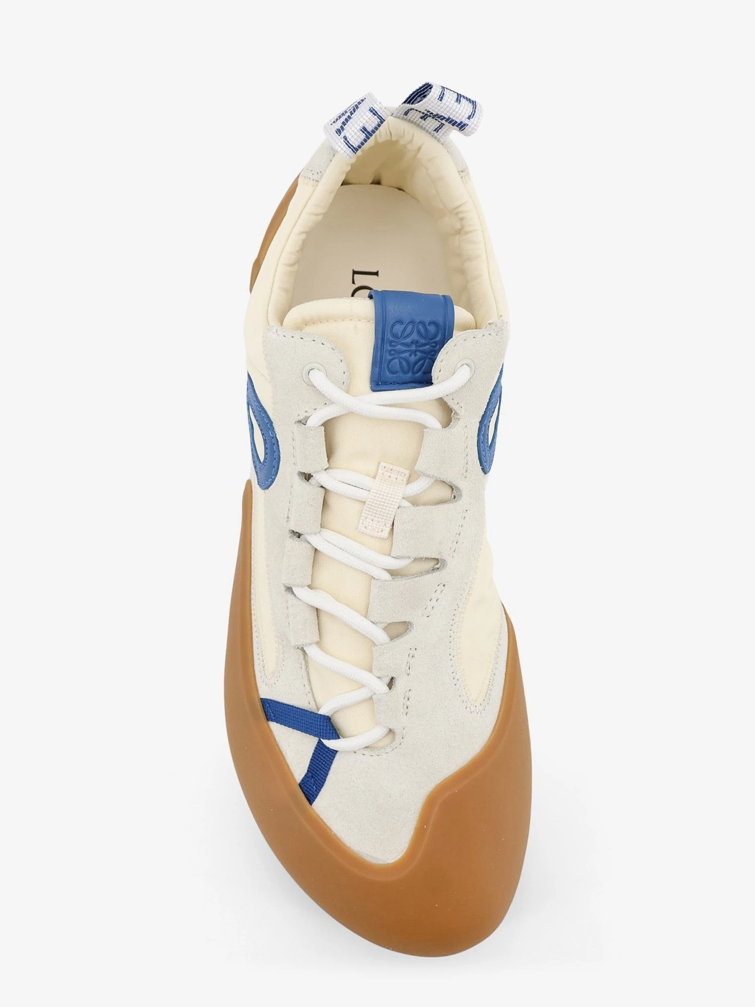 Grip nylon and suede sneakers with contrasting logo on the side.webp