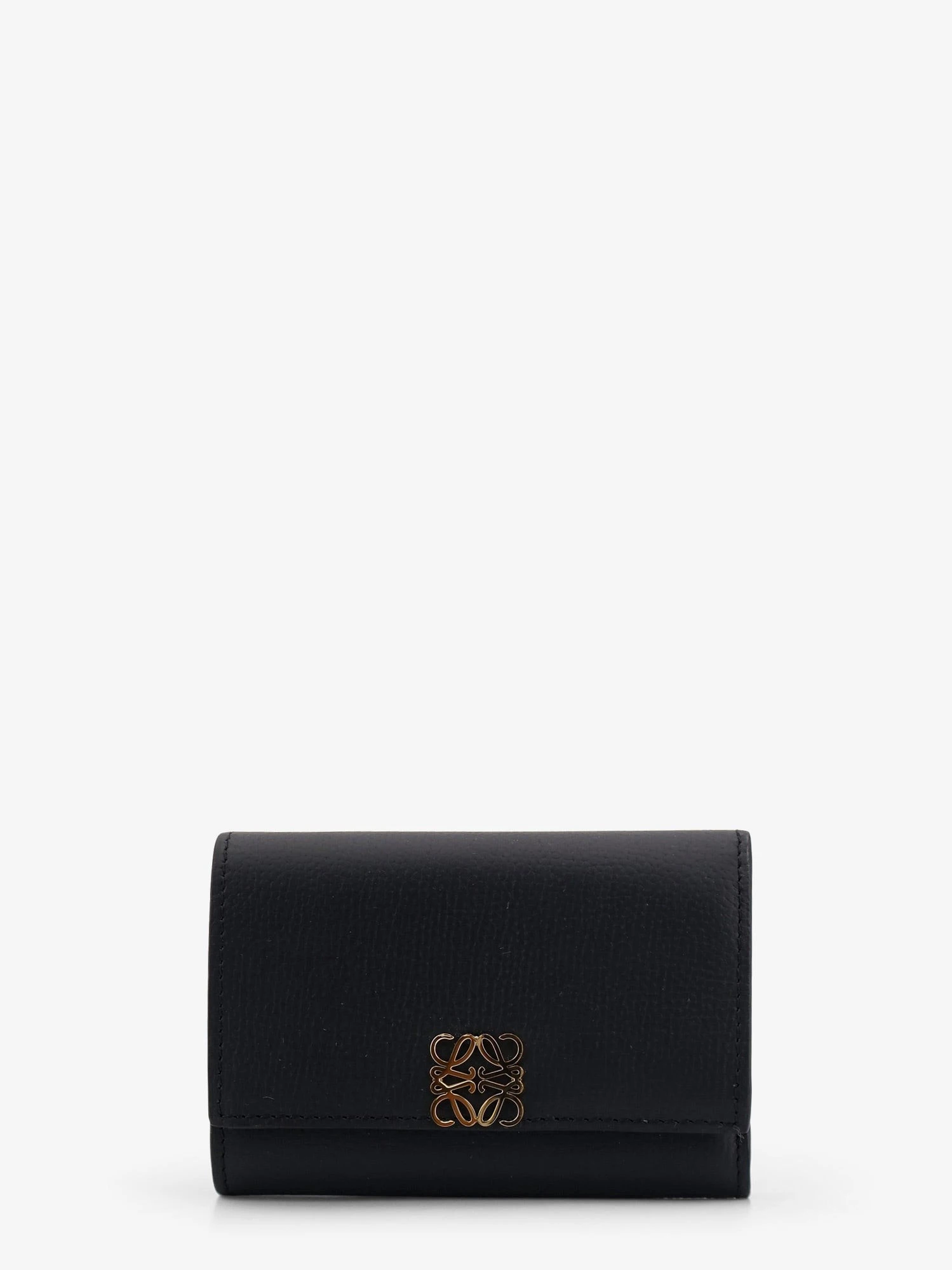 Anagram leather wallet with front logo.webp
