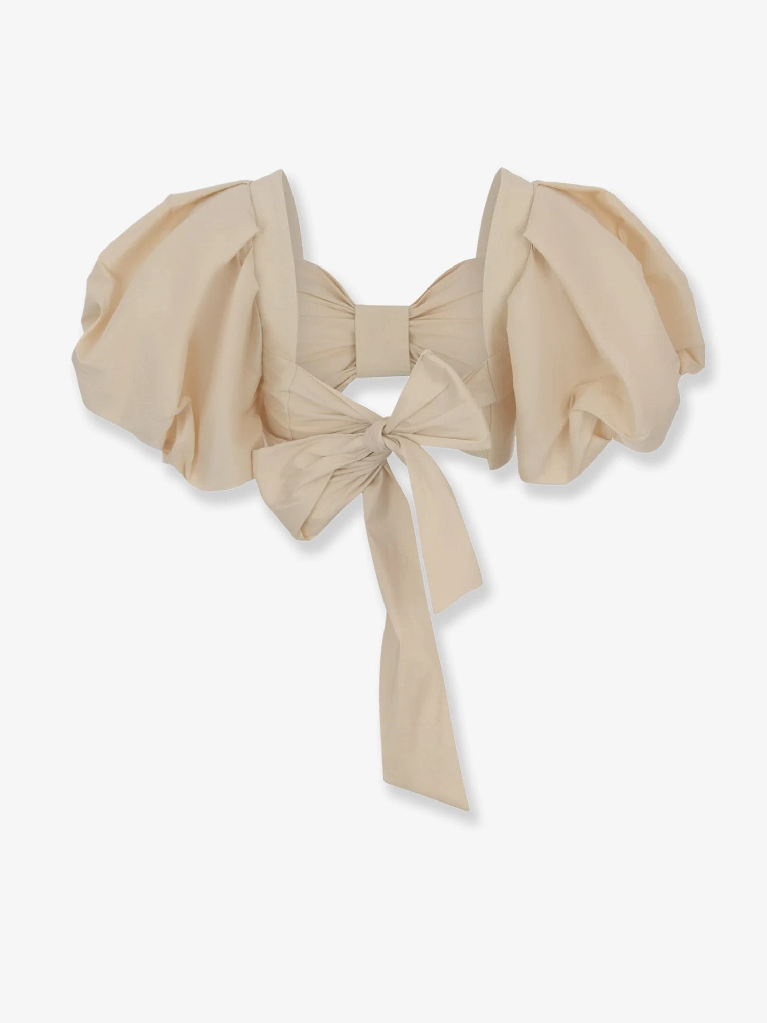 Cropped shantung effect fabric top.webp