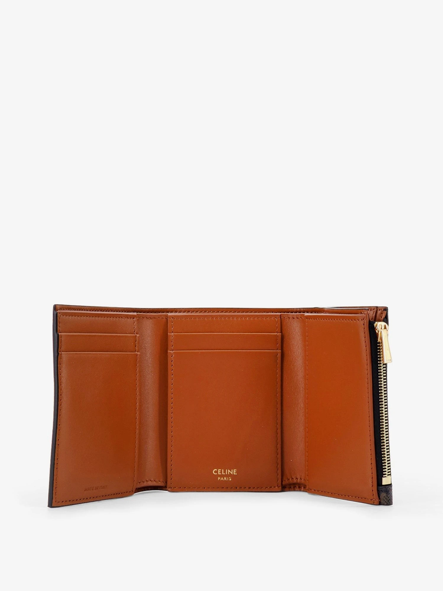 Trifold Triomphe coated canvas wallet.webp