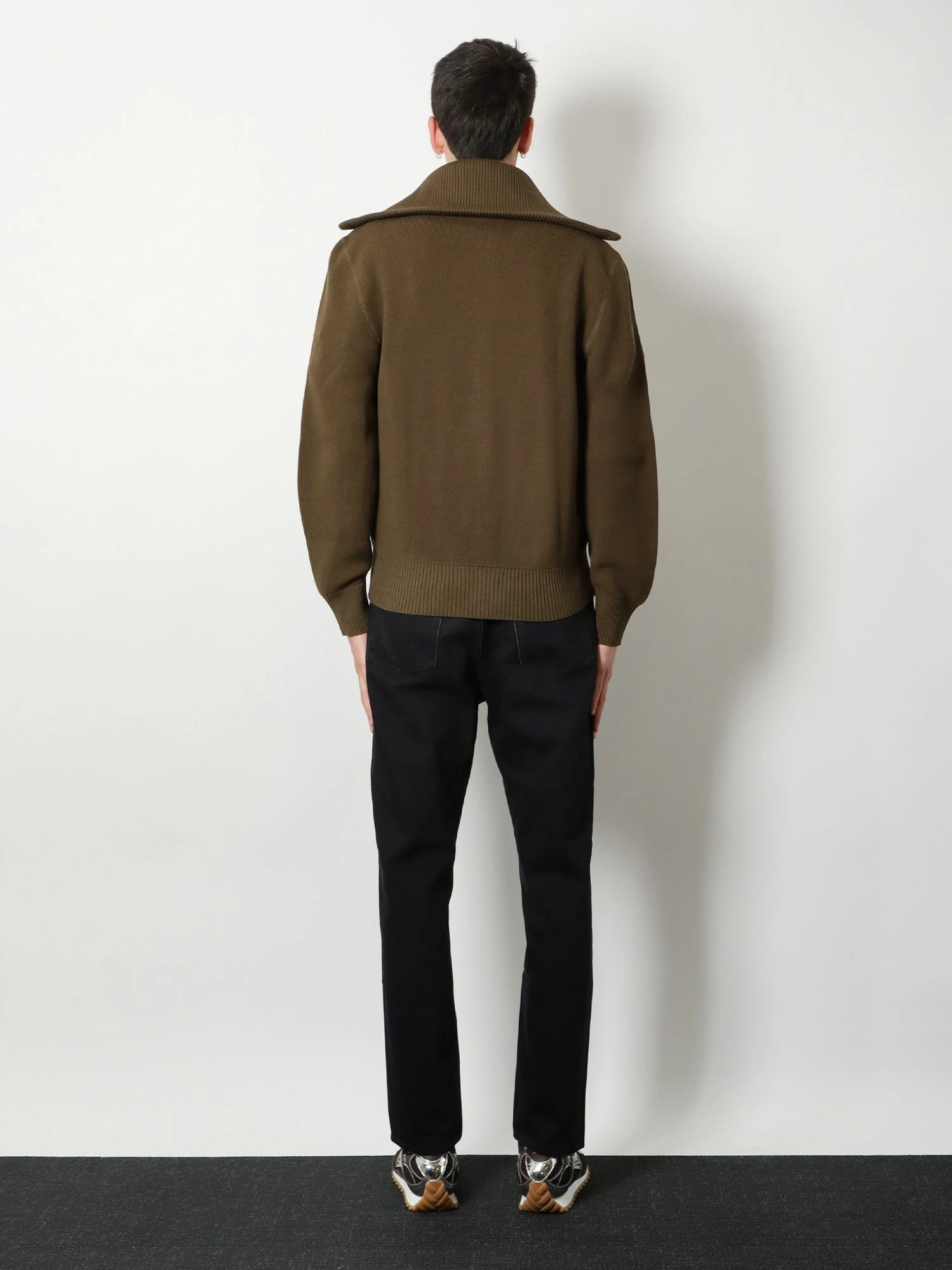 Wool and cotton cardigan