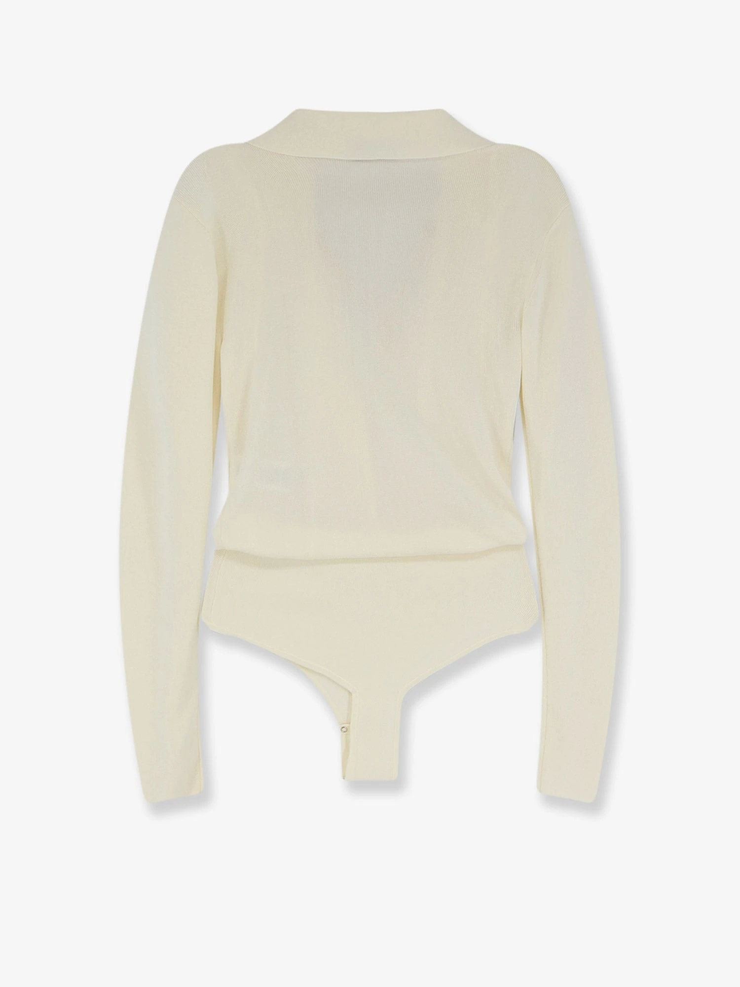 Viscose blend bodysuit with jewel charm detail