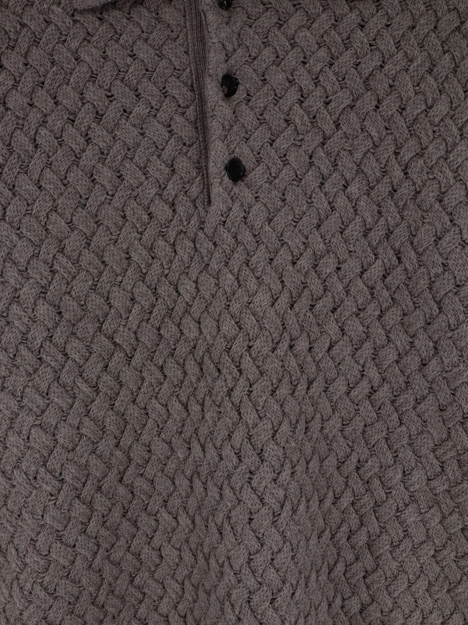 Wool sweater with Intrecciato motif