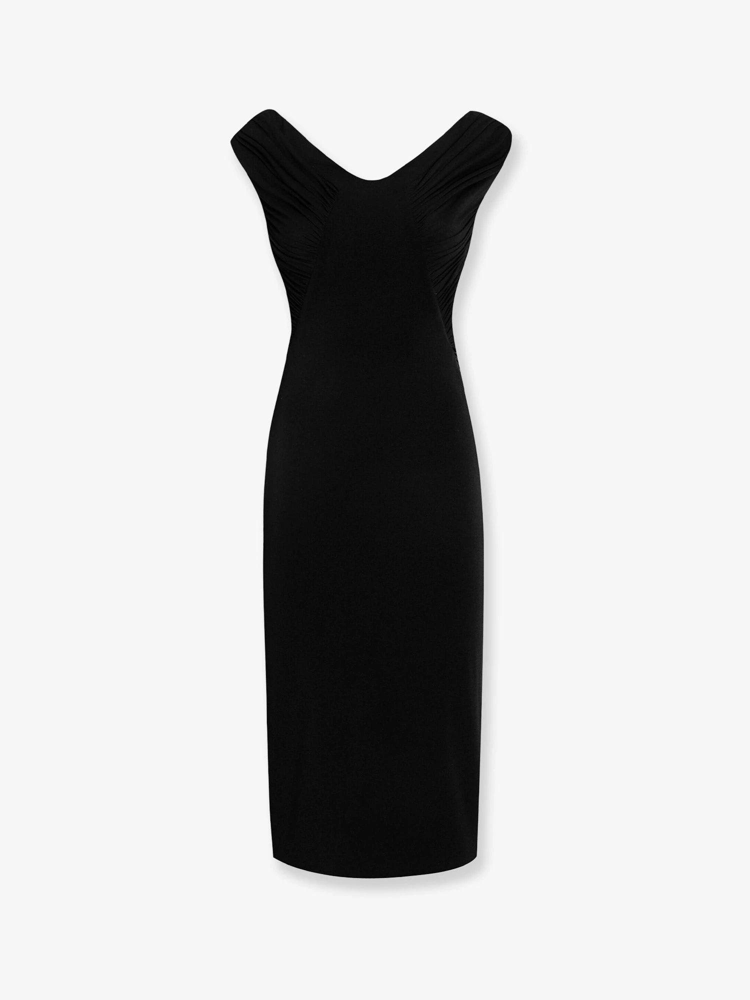 Fitted organzino crêpe dress.webp