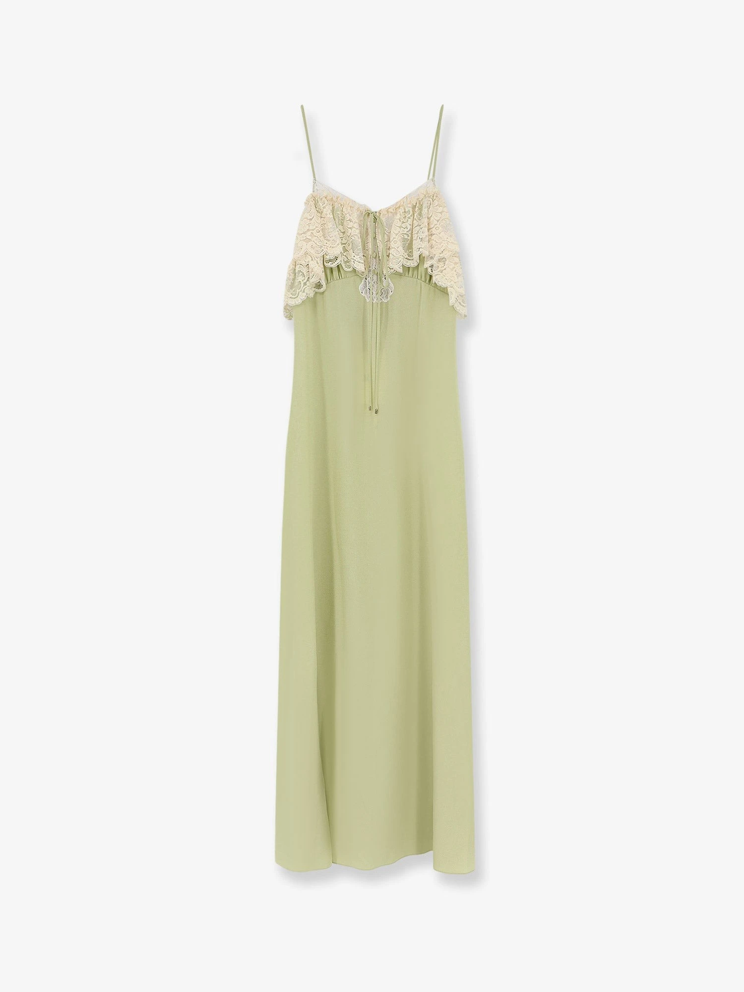 Silk dress with lace inserts.webp