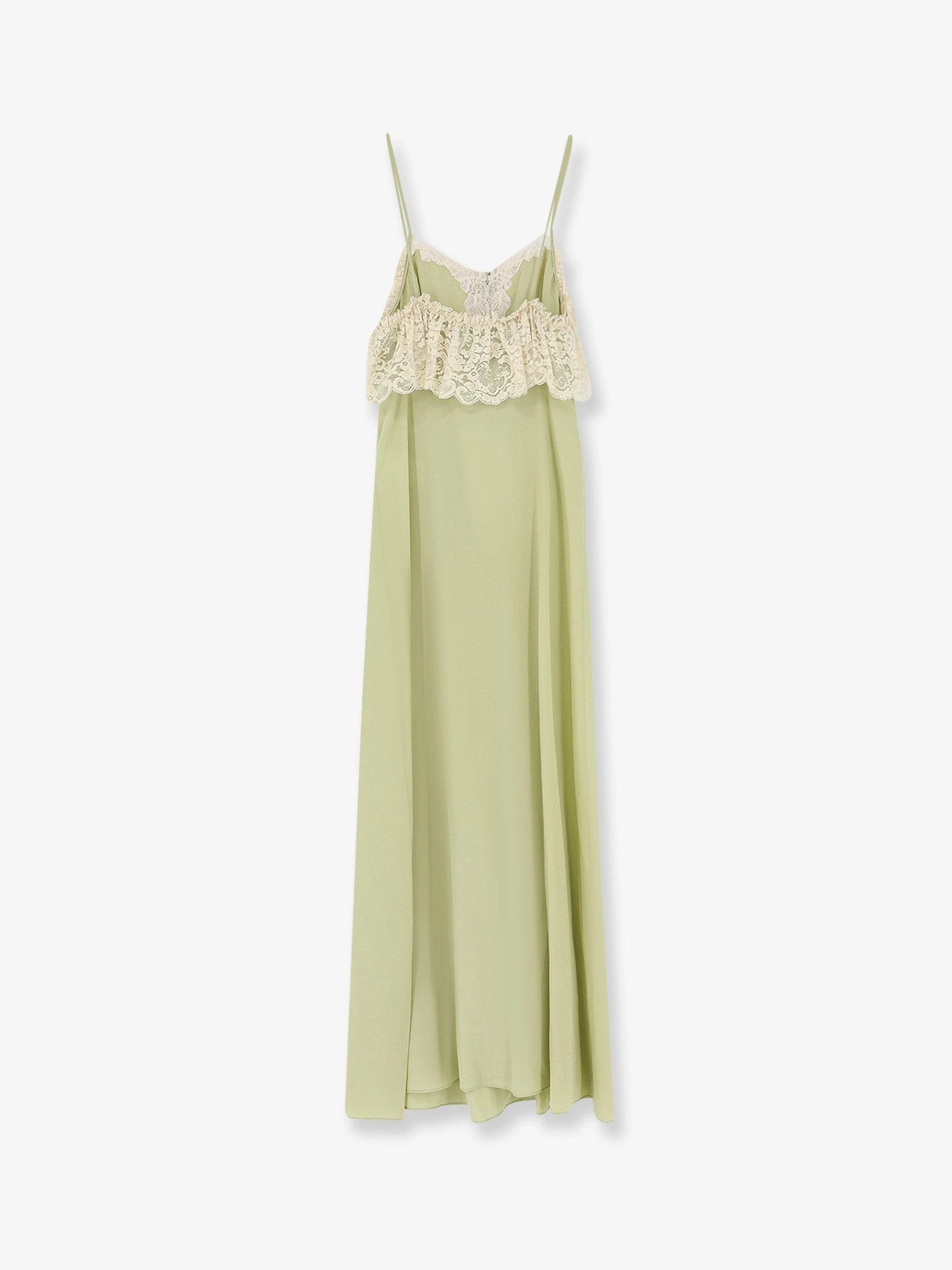 Silk dress with lace inserts.webp