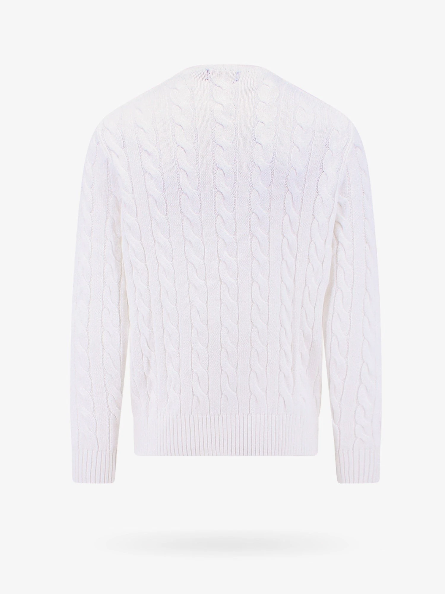Cable knit sweater with iconic embroidery