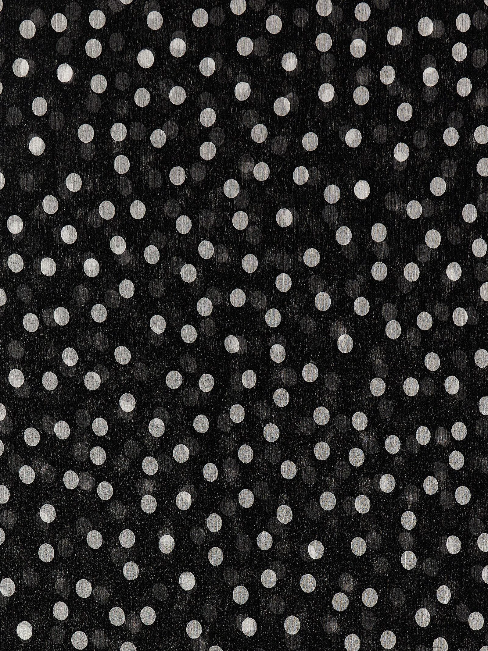 Polka dot chiffon scarf