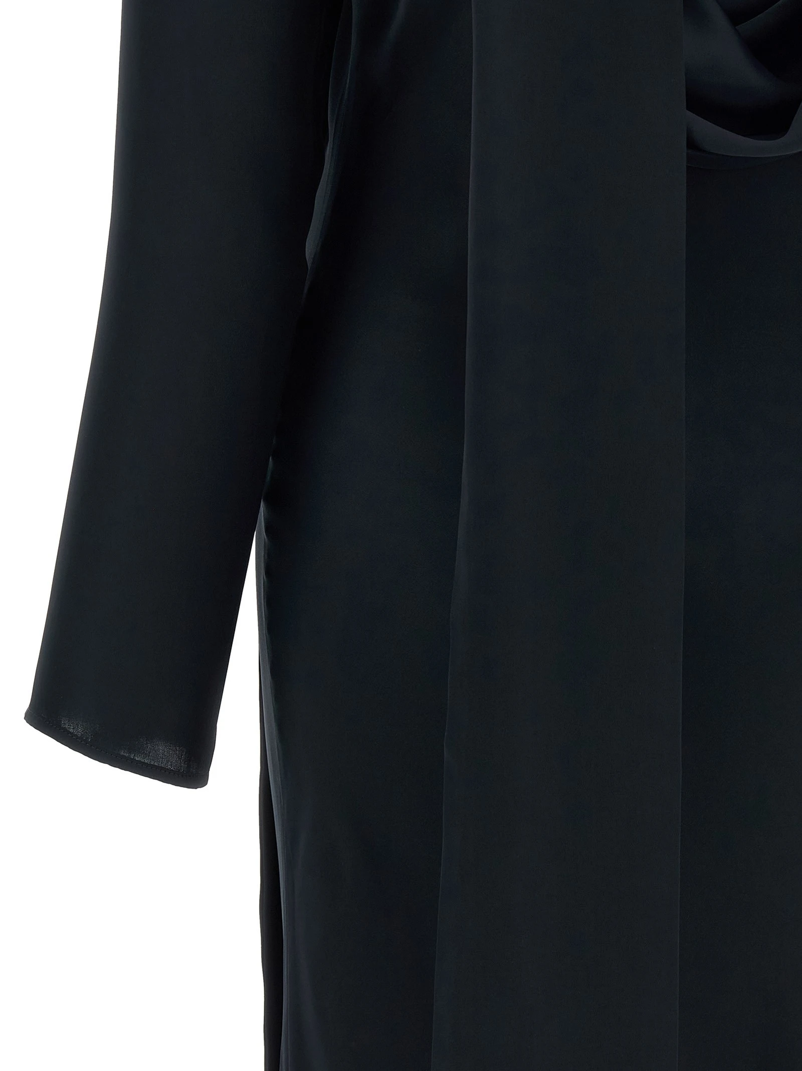 'Satin Maxi Drapy' dress