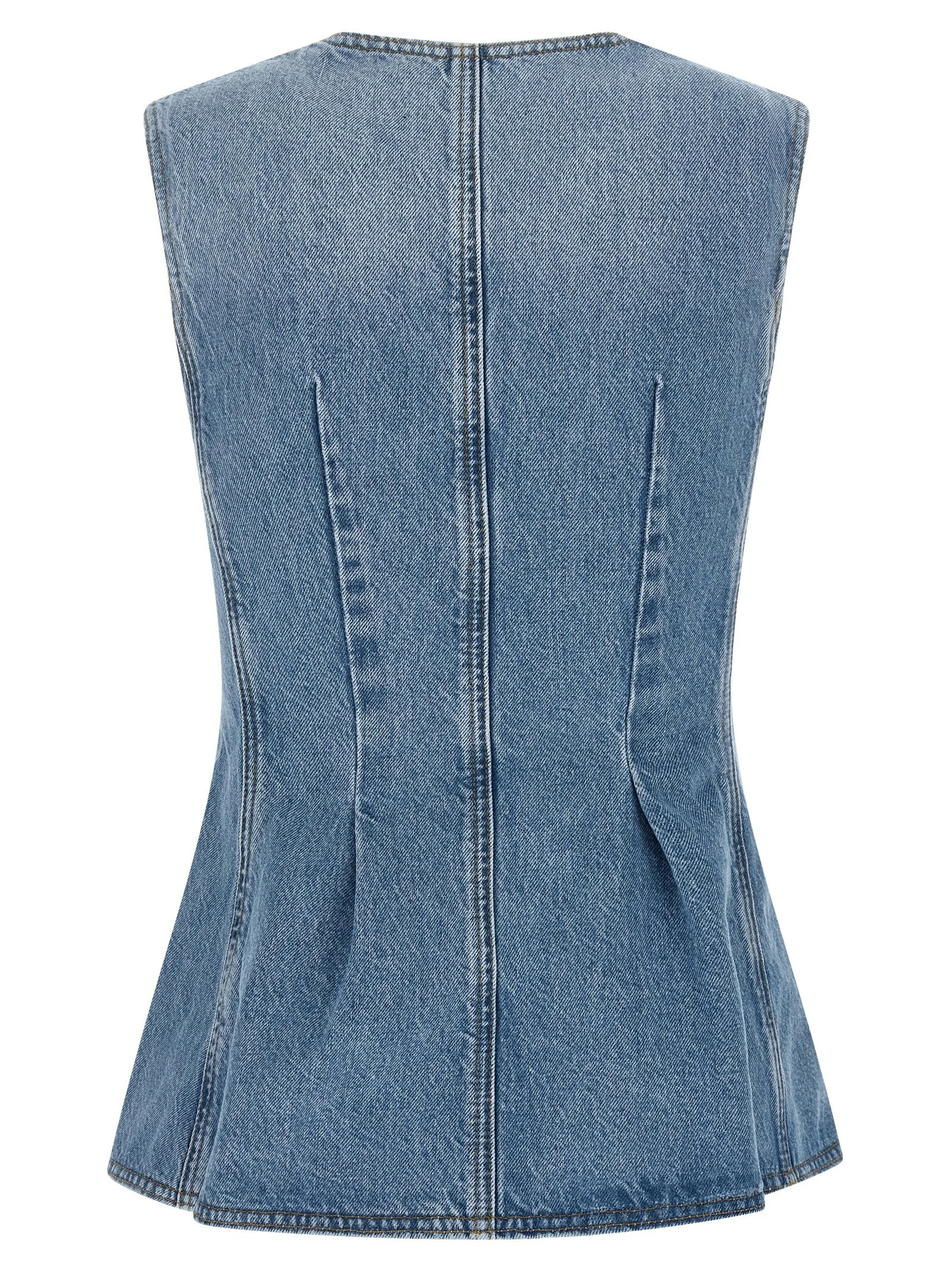 'Flared Denim' top