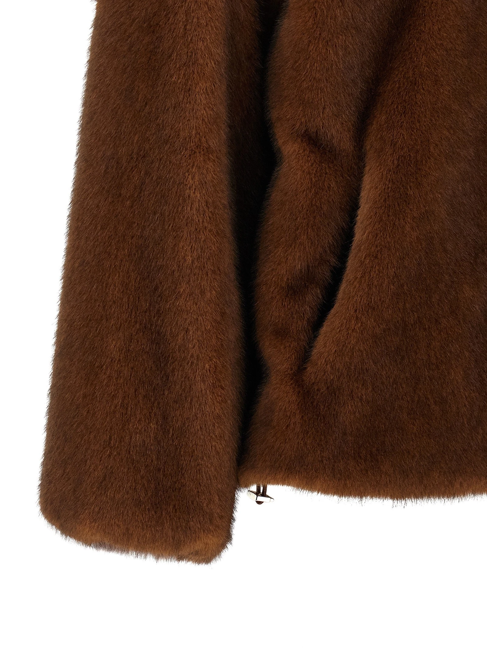 Faux fur bomber jacket