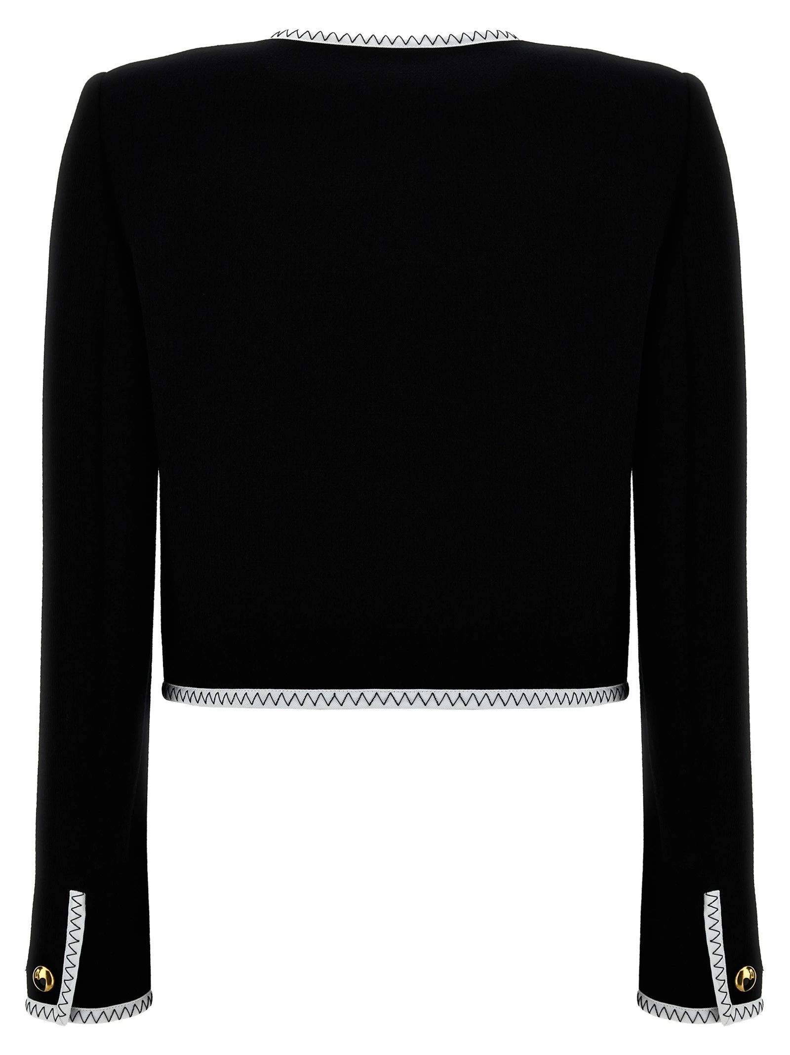 Crepe short jacket